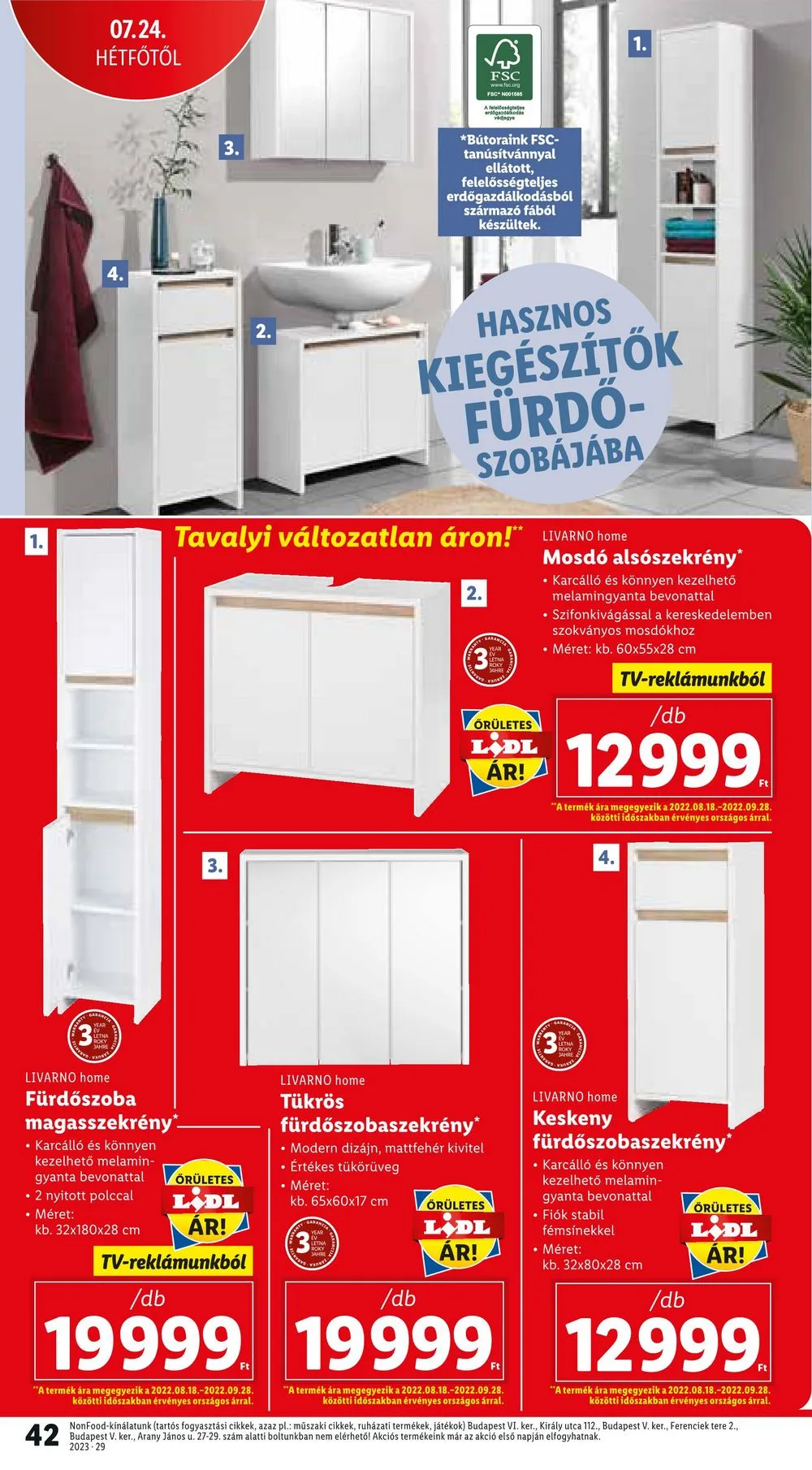Lidl akciós újság 07.20–07.26 – 42. oldal