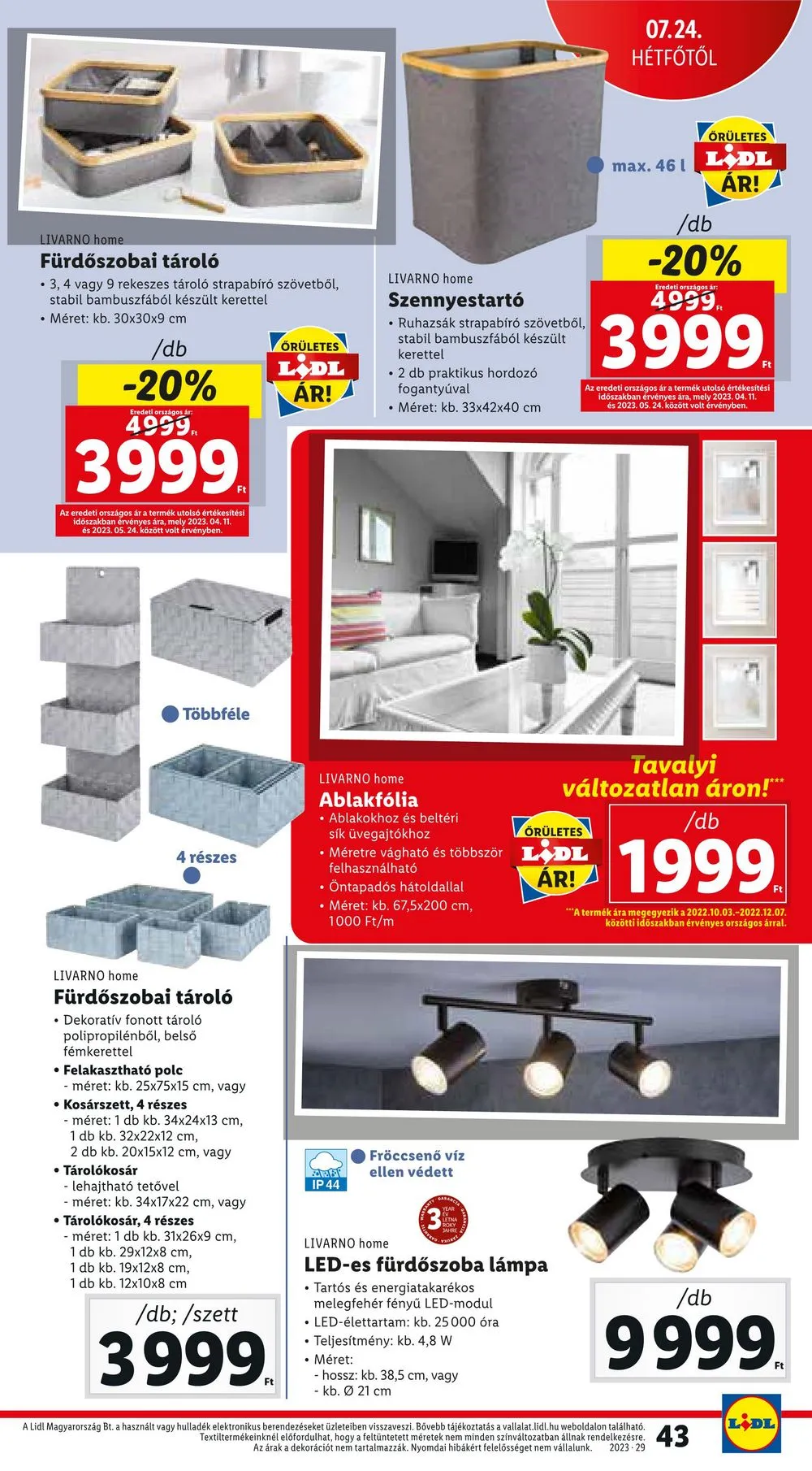 Lidl akciós újság 07.20–07.26 – 43. oldal