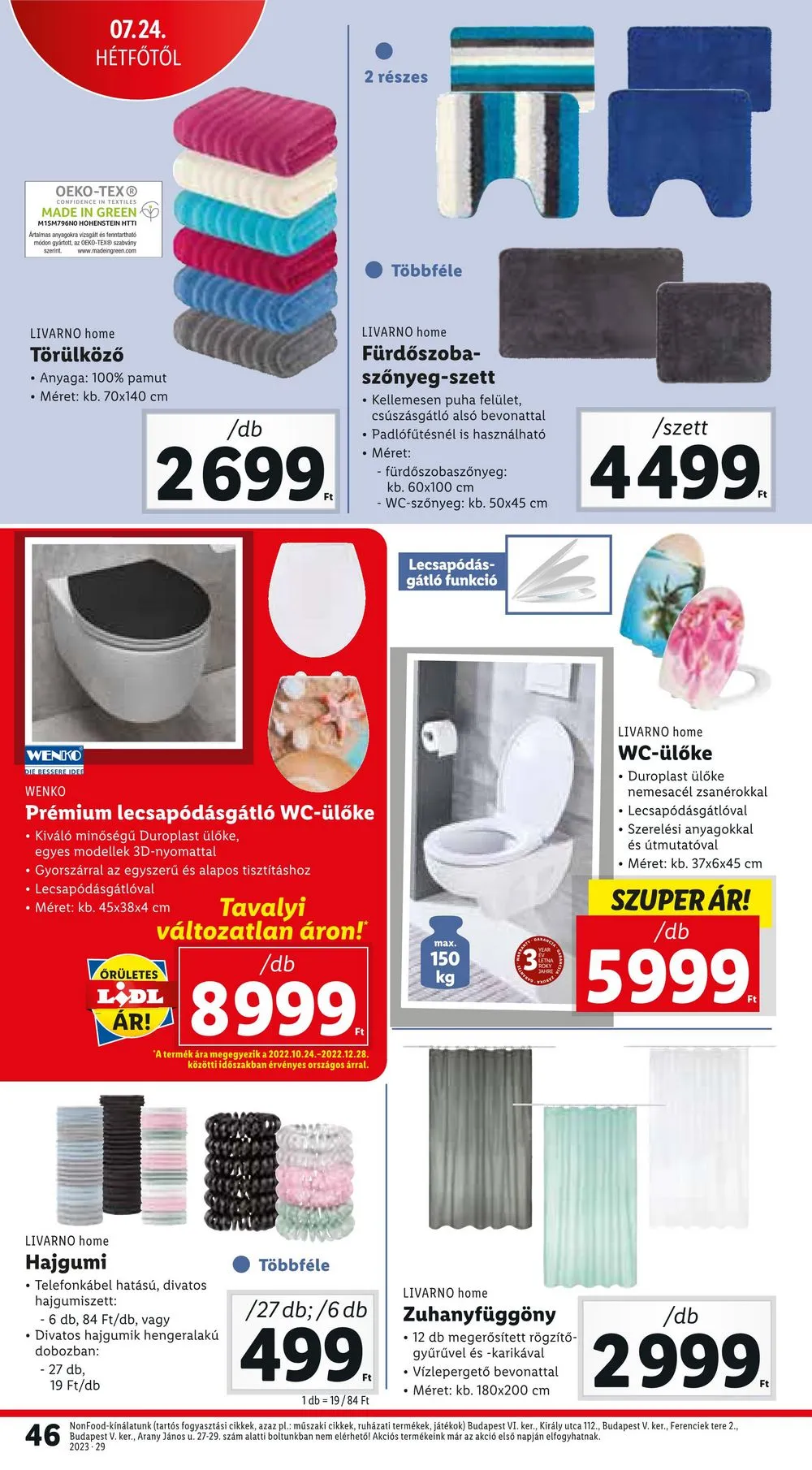 Lidl akciós újság 07.20–07.26 – 46. oldal