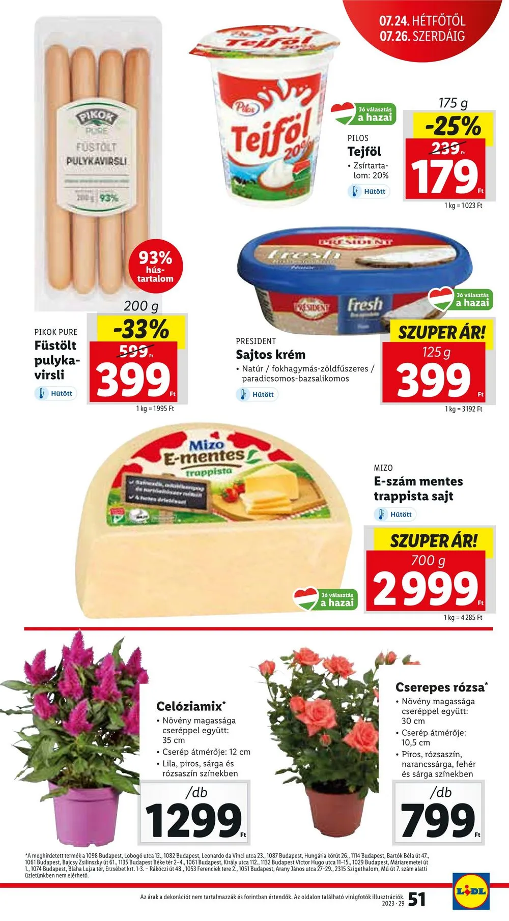 Lidl akciós újság 07.20–07.26 – 51. oldal
