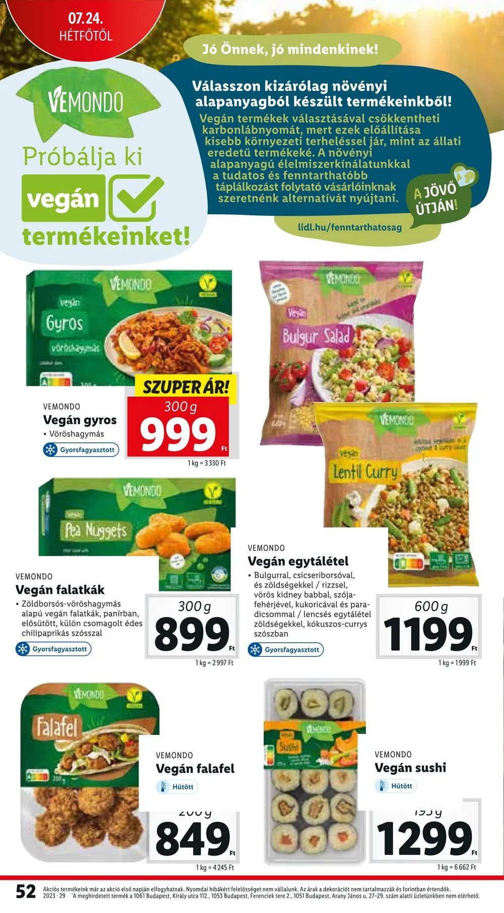 Lidl akciós újság 07.20–07.26 – 52. oldal