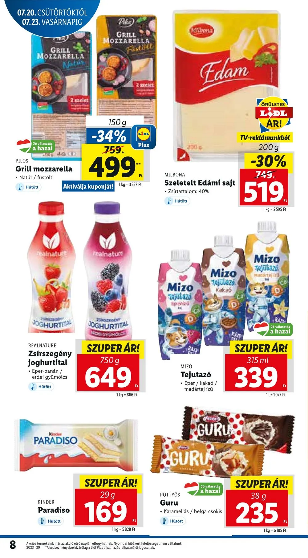 Lidl akciós újság 07.20–07.26 – 8. oldal