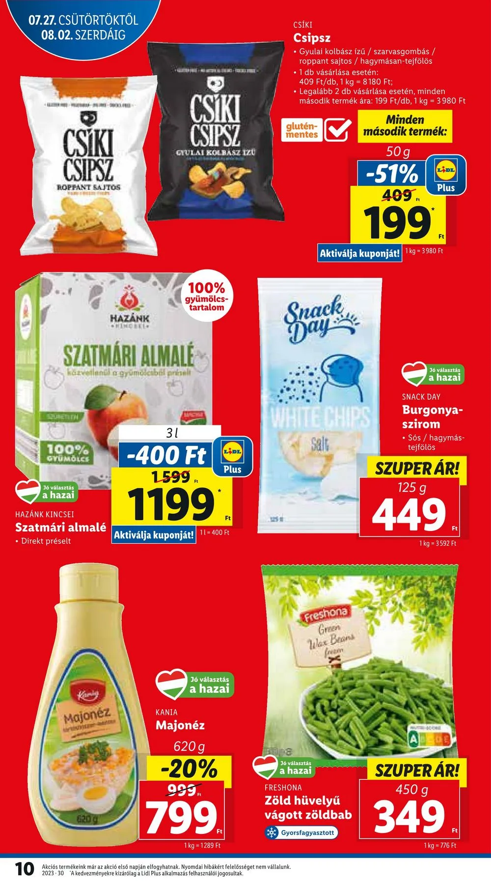 Lidl akciós újság 07.27–07.30 – 10. oldal
