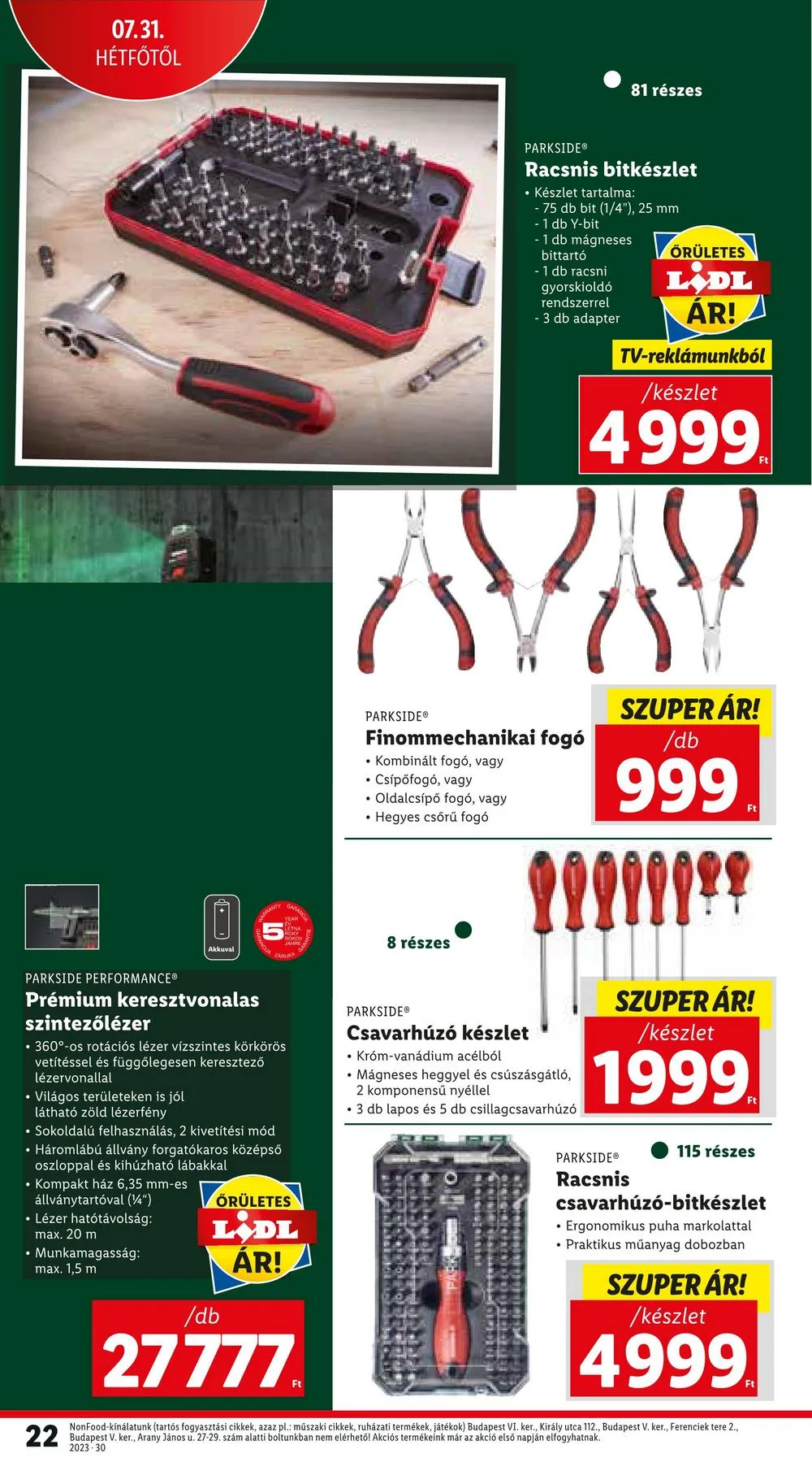 Lidl akciós újság 07.27–07.30 – 24. oldal
