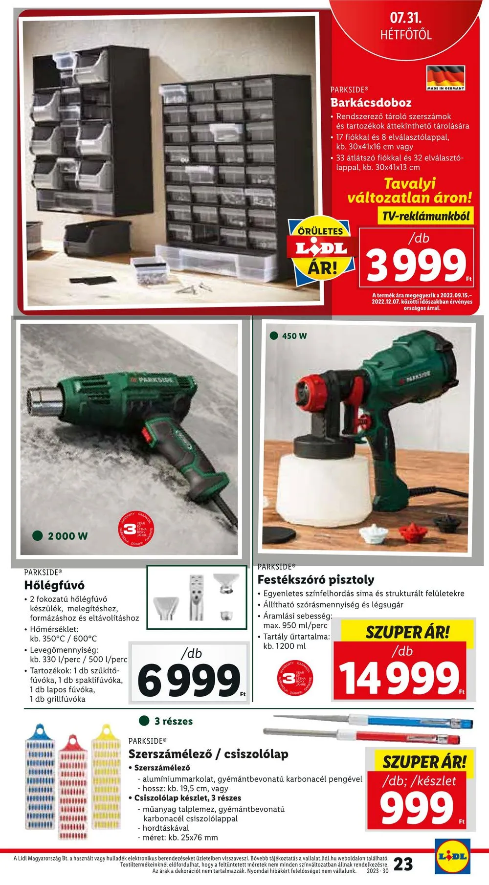 Lidl akciós újság 07.27–07.30 – 25. oldal