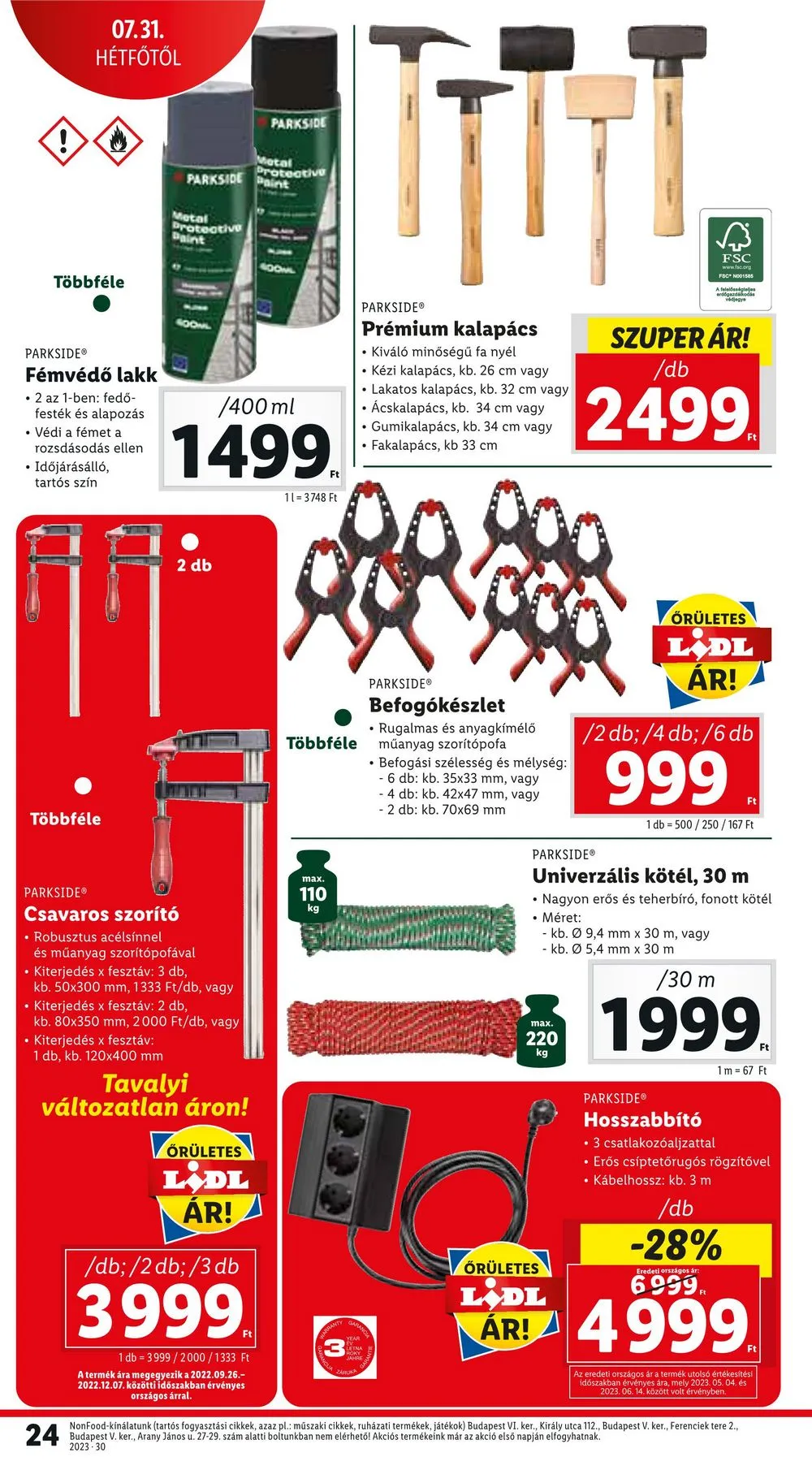 Lidl akciós újság 07.27–07.30 – 26. oldal