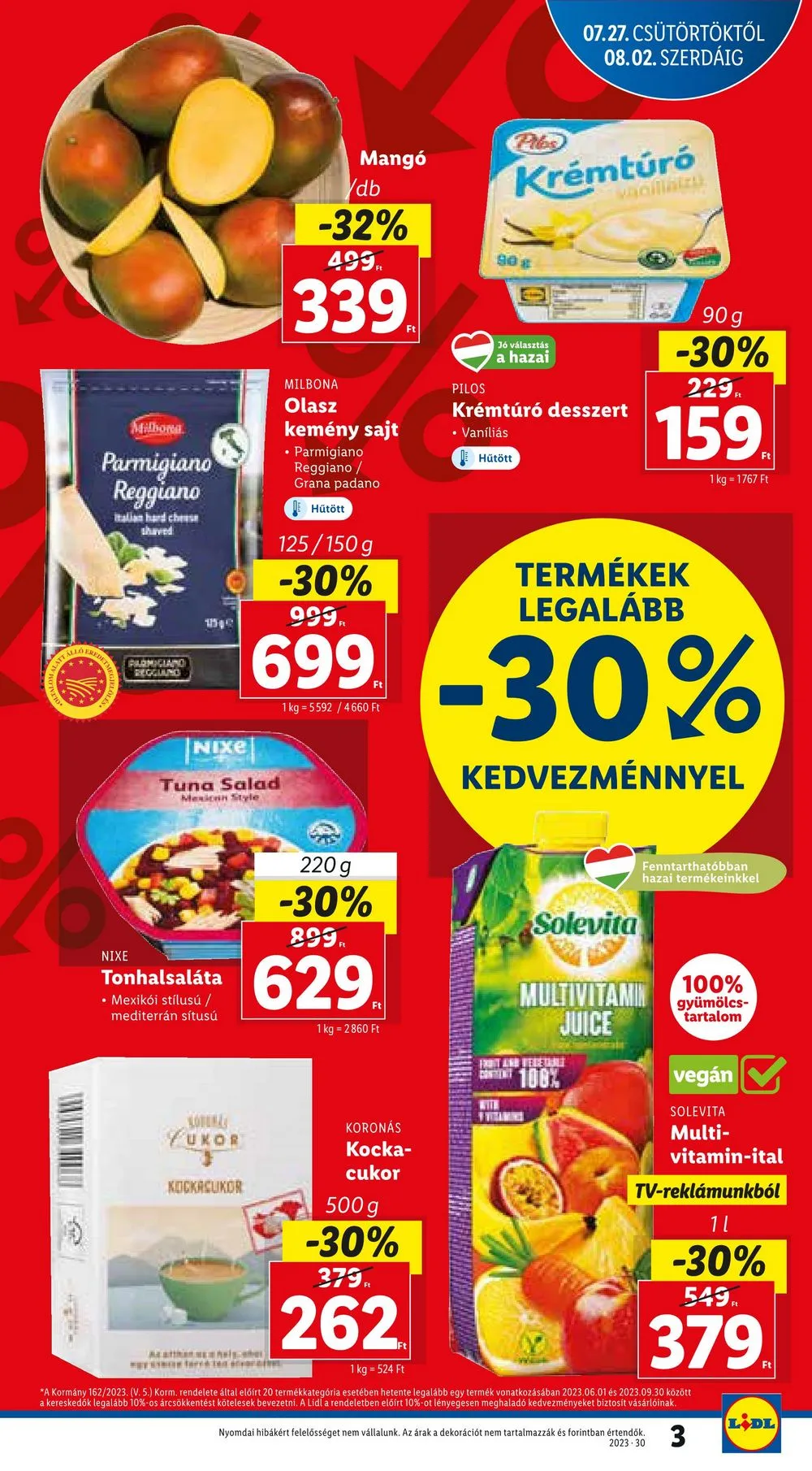 Lidl akciós újság 07.27–07.30 – 3. oldal