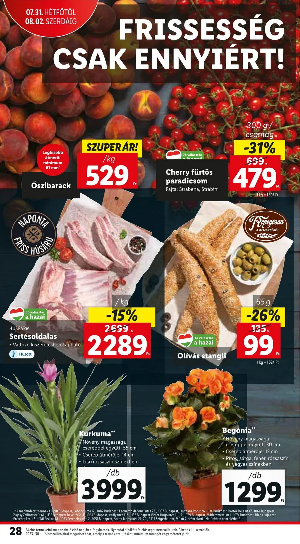 Lidl akciós újság 07.27–07.30 – 30. oldal
