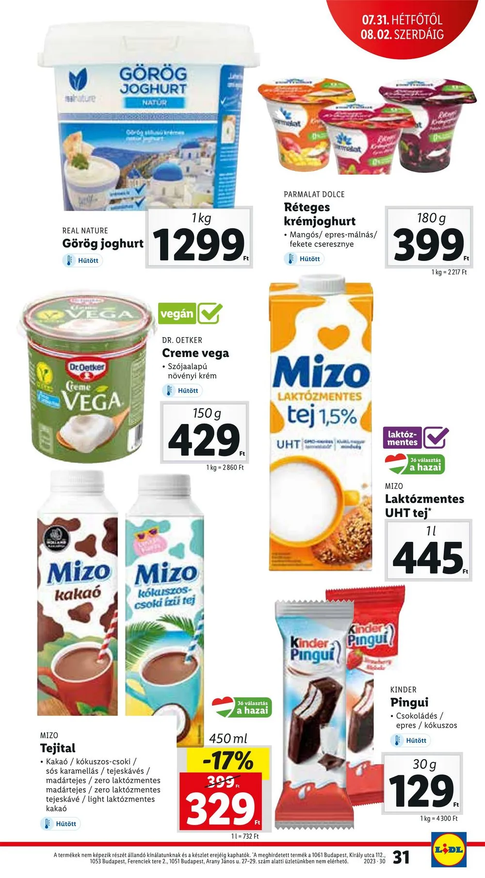 Lidl akciós újság 07.27–07.30 – 33. oldal