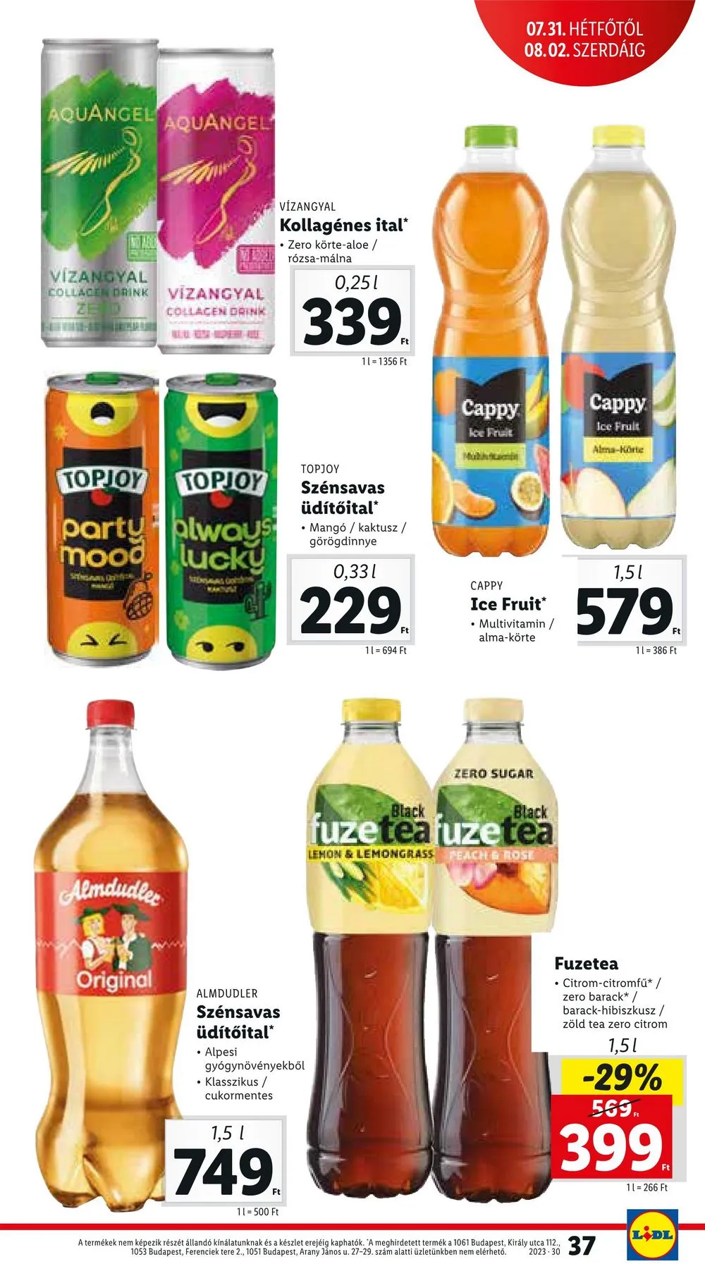 Lidl akciós újság 07.27–07.30 – 39. oldal