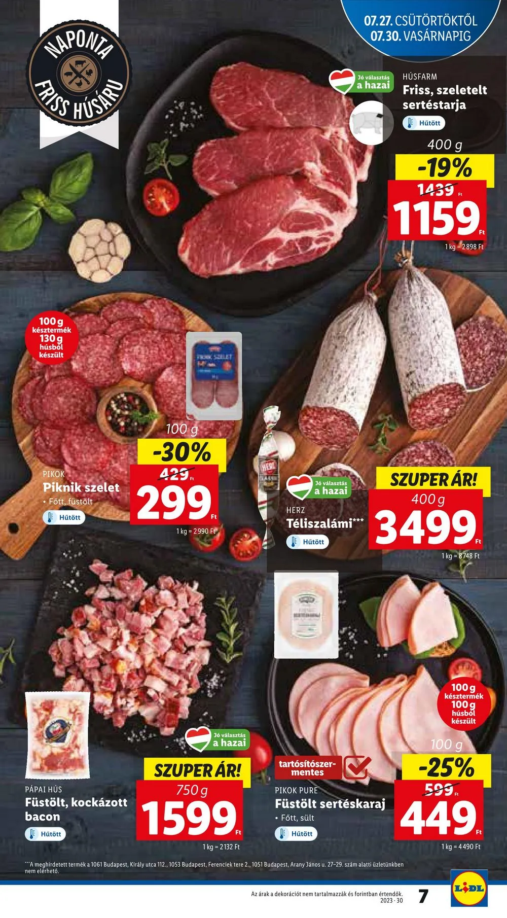 Lidl akciós újság 07.27–07.30 – 7. oldal