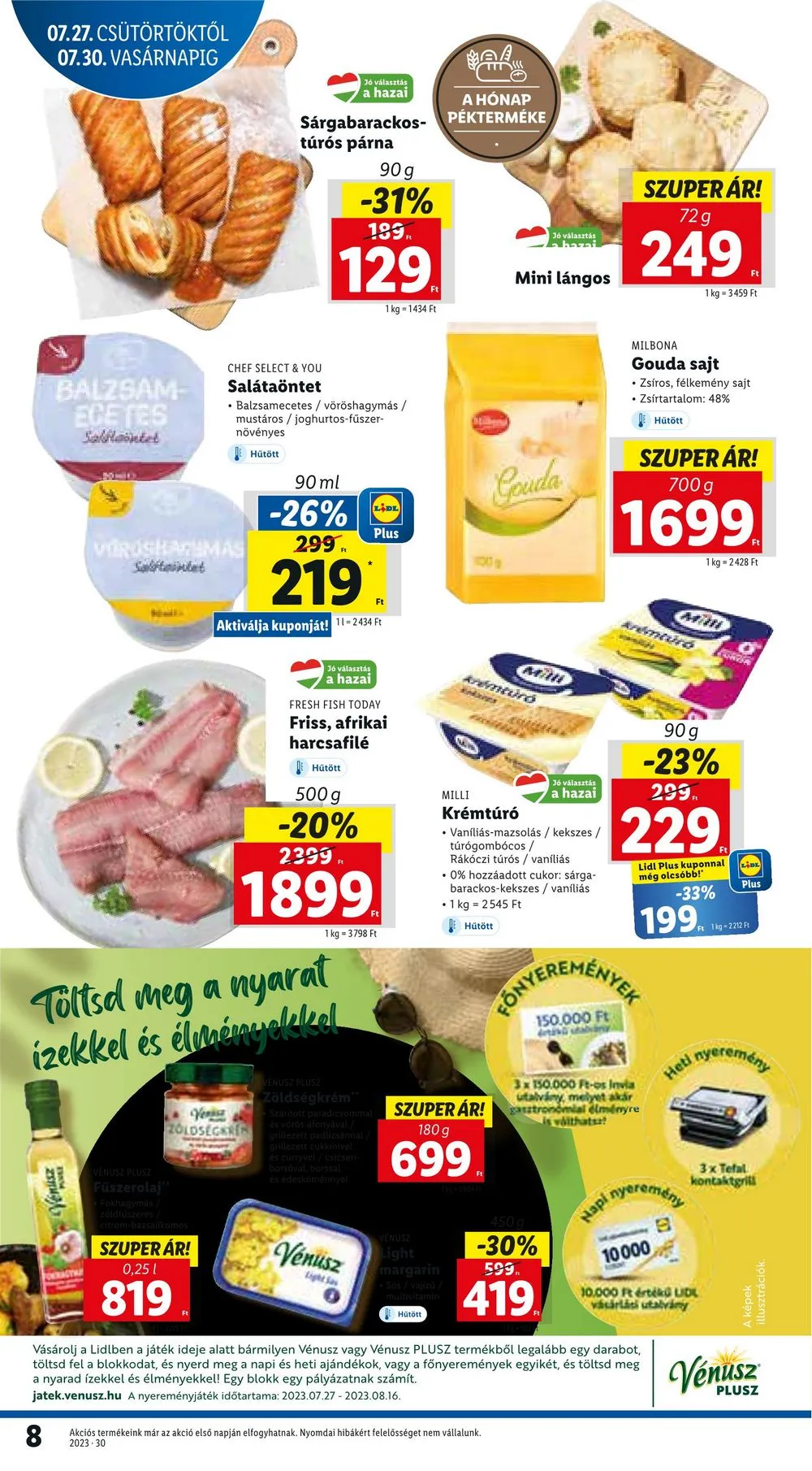 Lidl akciós újság 07.27–07.30 – 8. oldal
