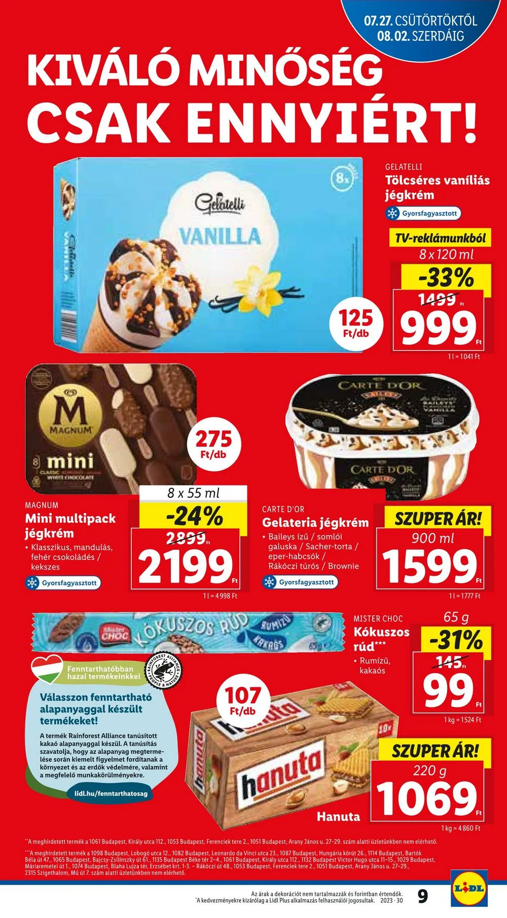 Lidl akciós újság 07.27–07.30 – 9. oldal