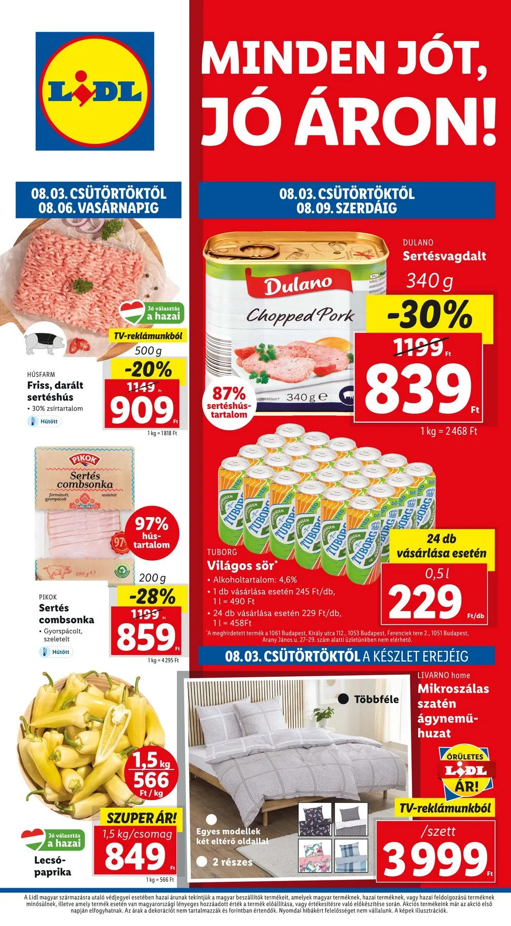 Lidl akciós újság 08.03–08.09