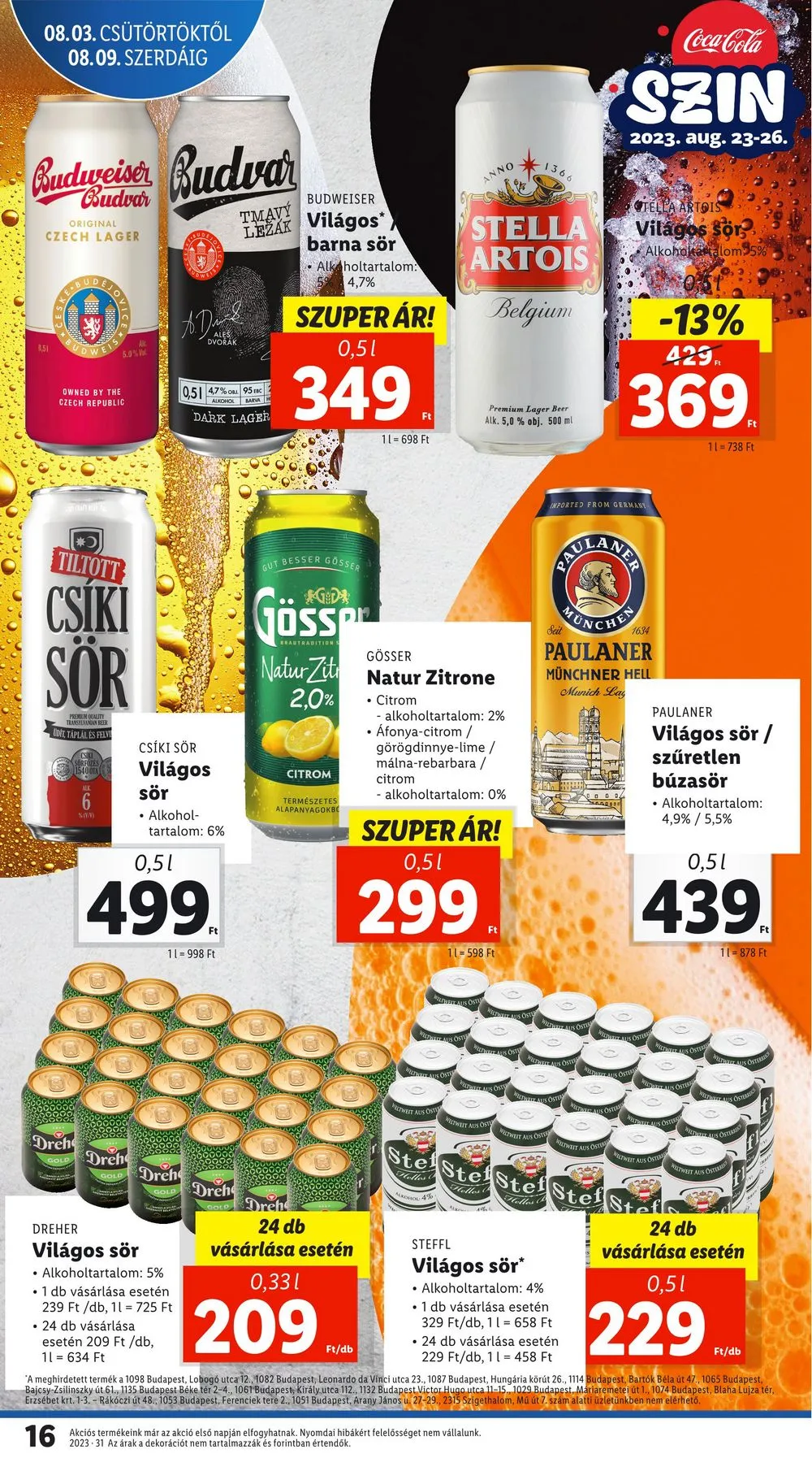 Lidl akciós újság 08.03–08.09 – 16. oldal