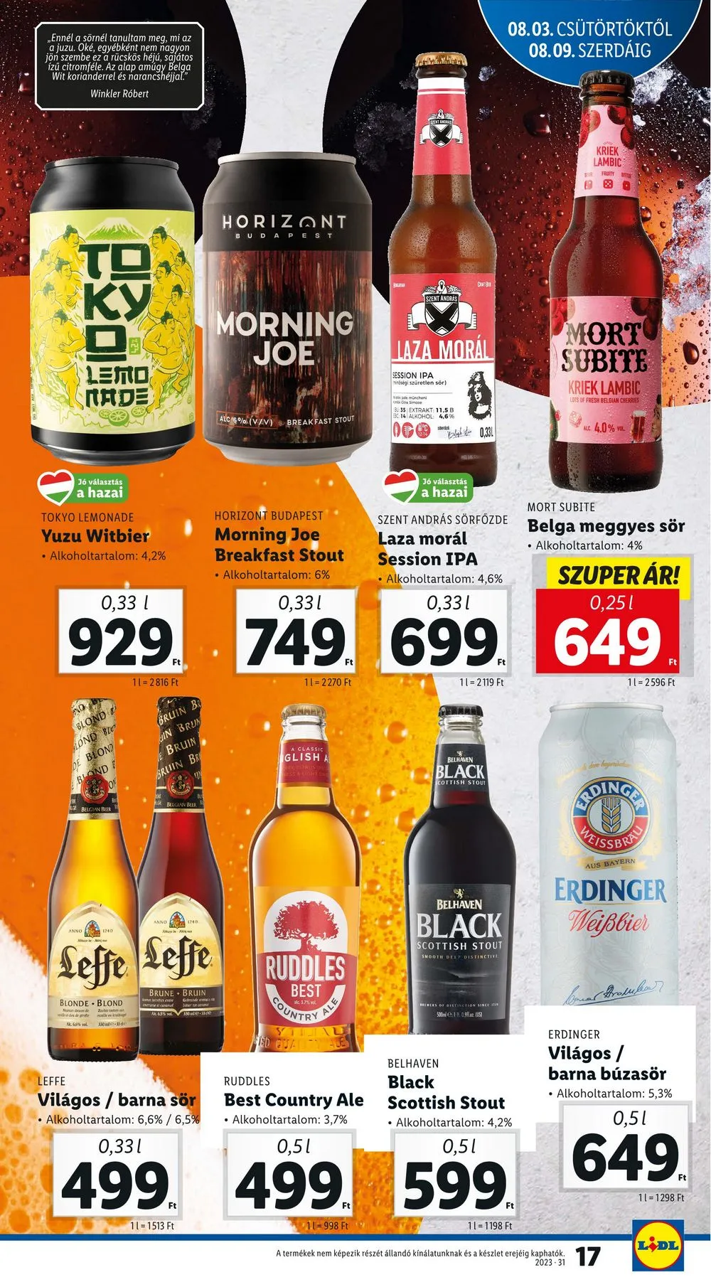 Lidl akciós újság 08.03–08.09 – 17. oldal