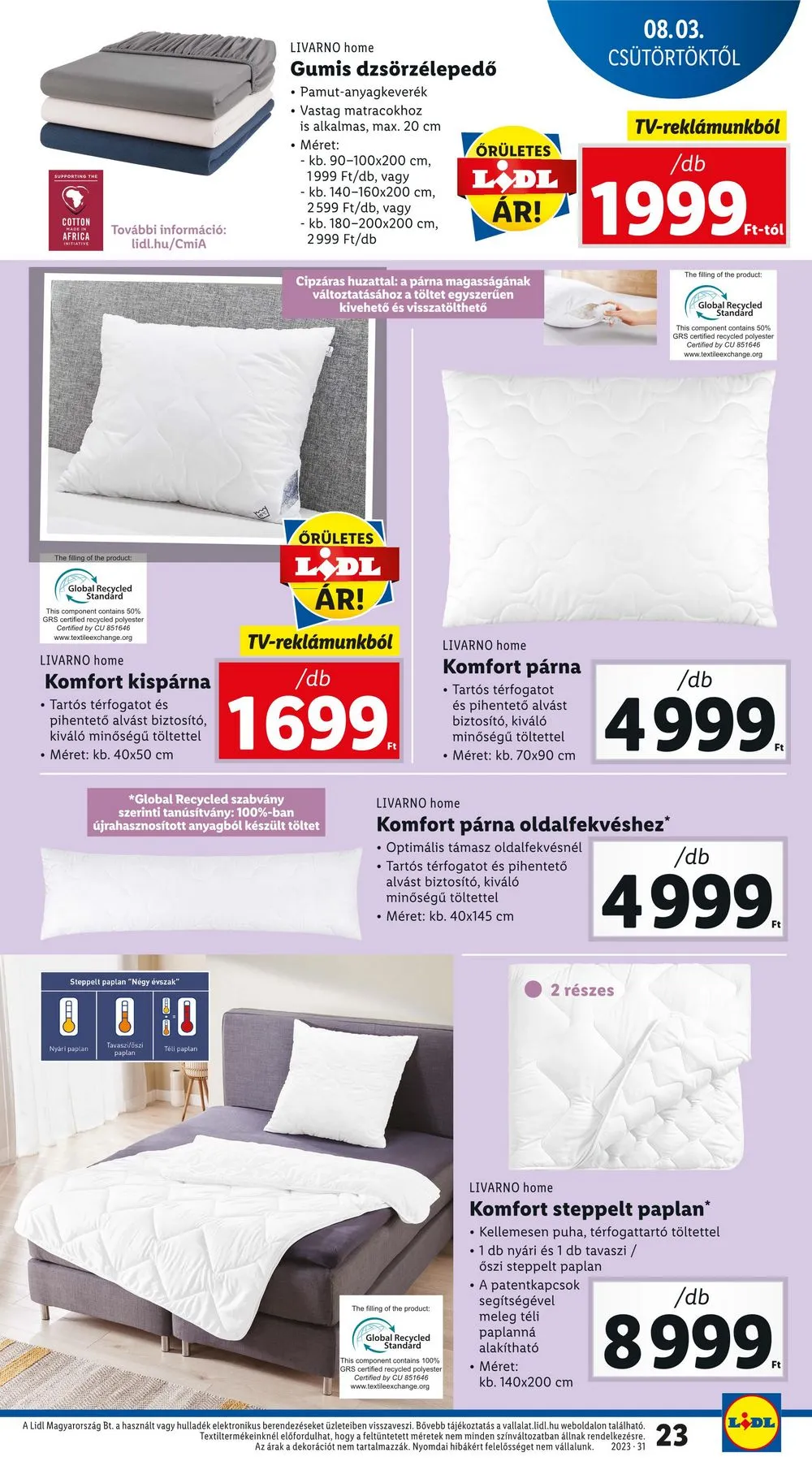 Lidl akciós újság 08.03–08.09 – 23. oldal