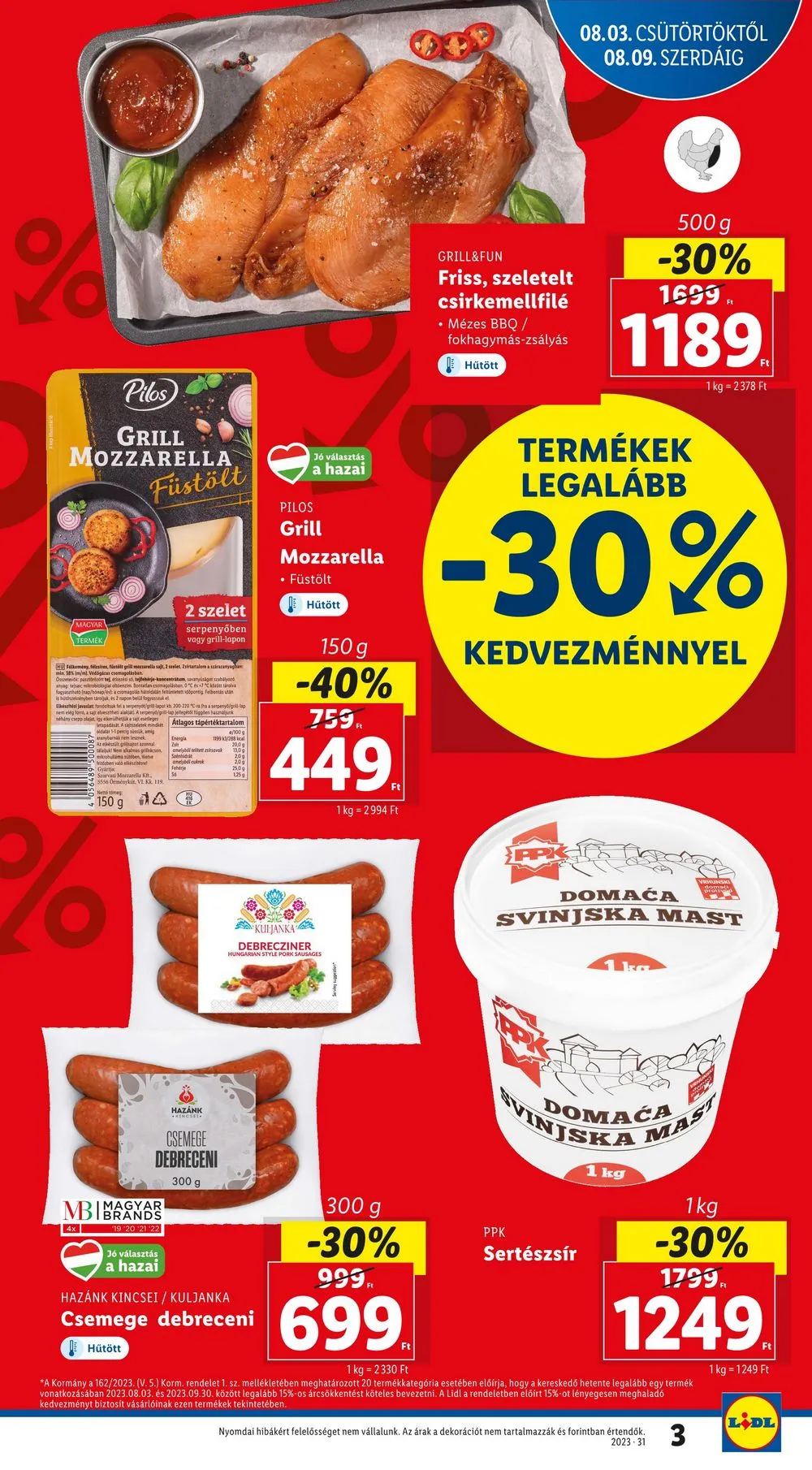 Lidl akciós újság 08.03–08.09 – 3. oldal
