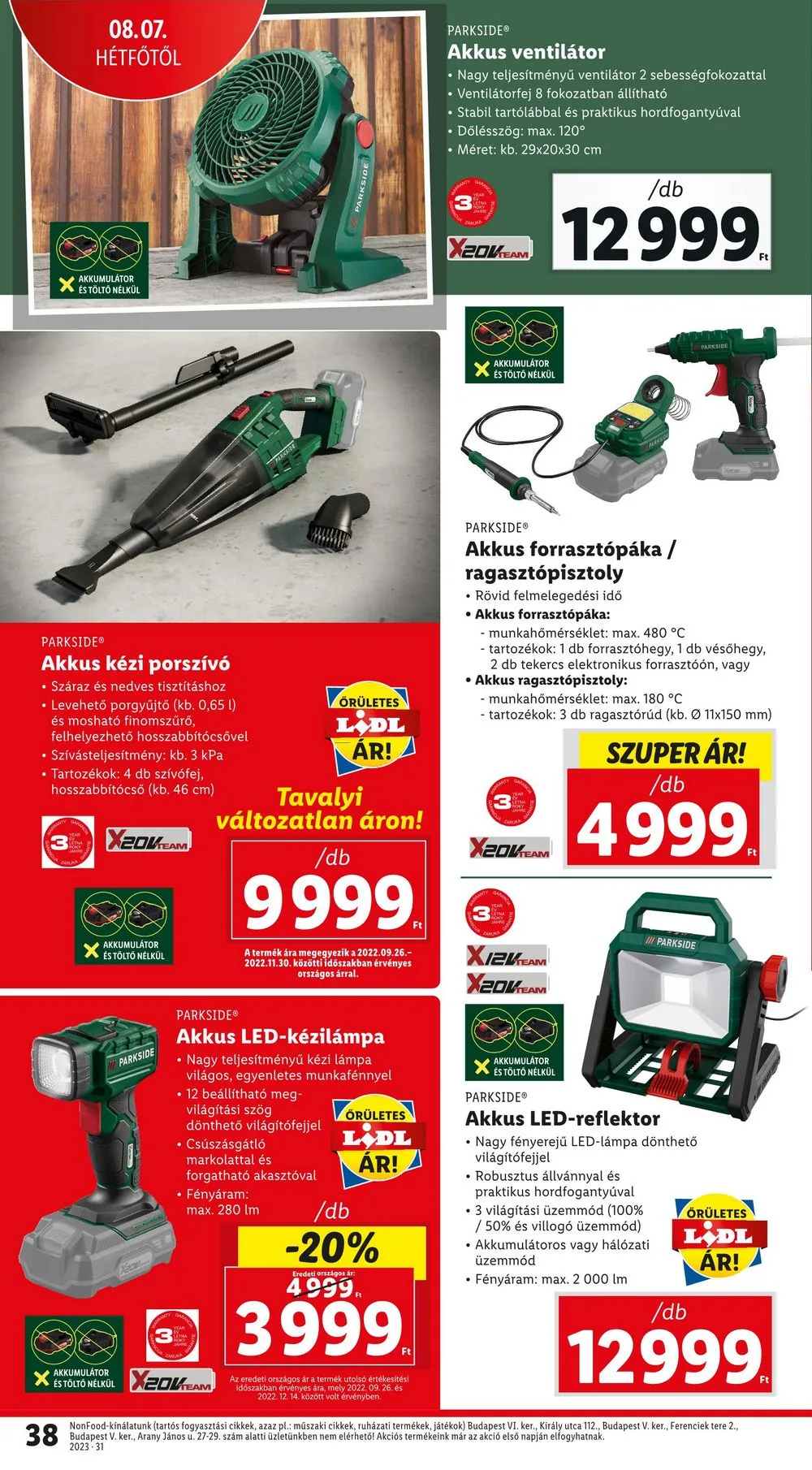 Lidl akciós újság 08.03–08.09 – 38. oldal