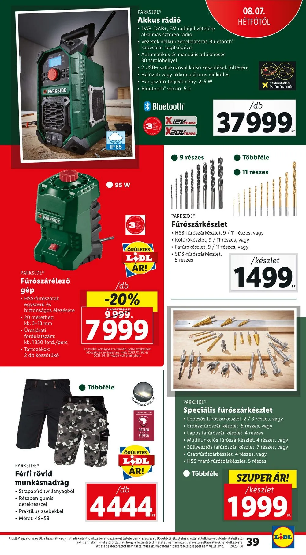 Lidl akciós újság 08.03–08.09 – 39. oldal