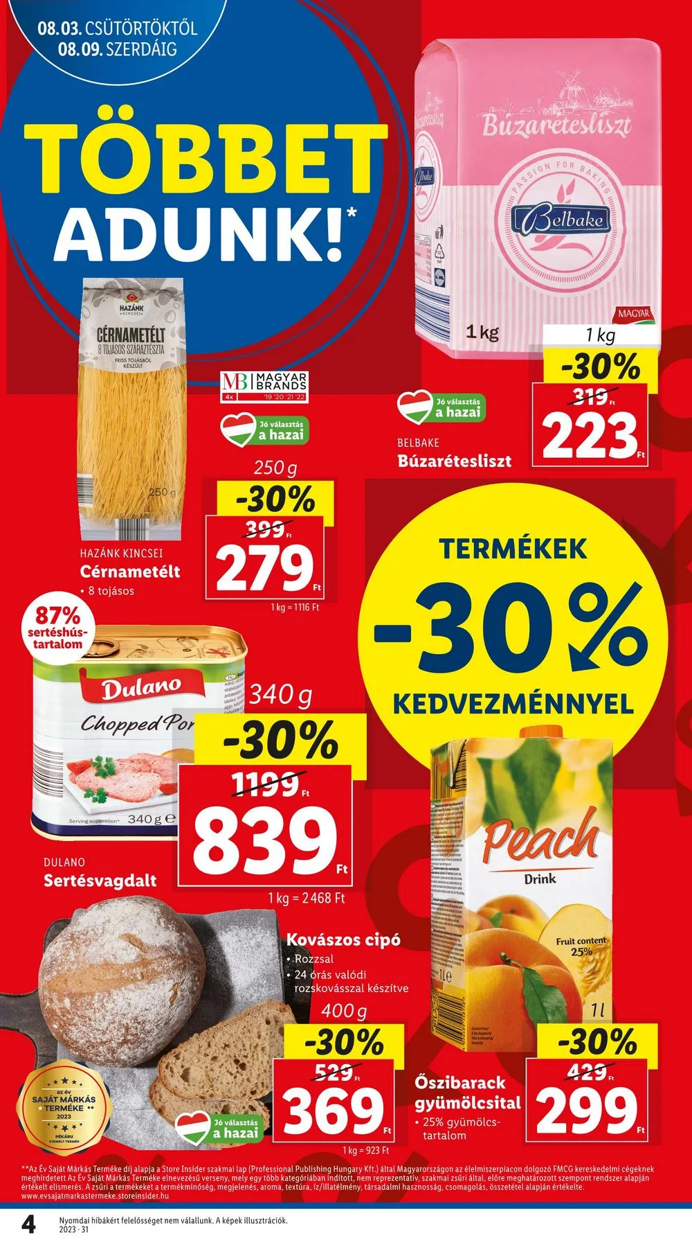 Lidl akciós újság 08.03–08.09 – 4. oldal