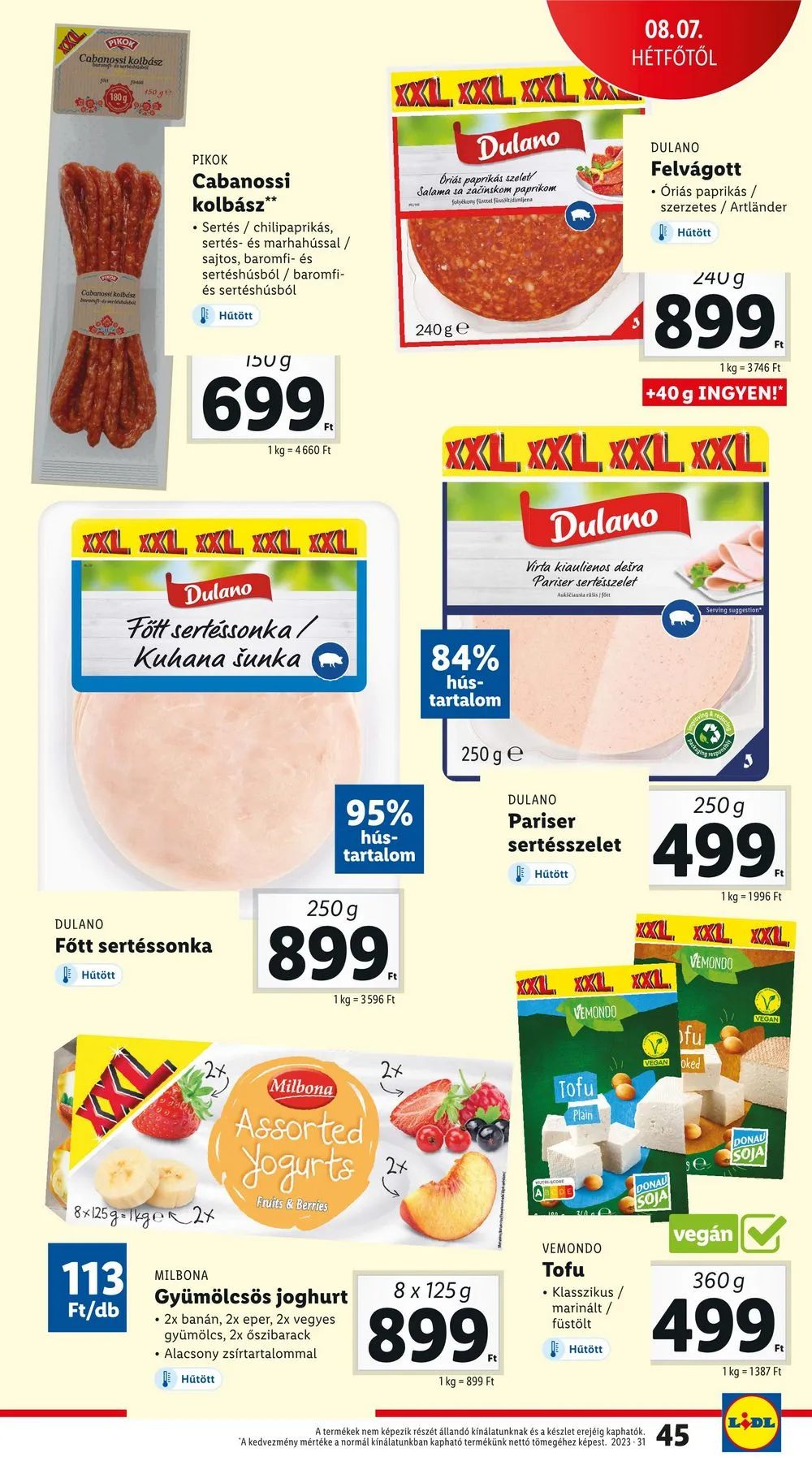 Lidl akciós újság 08.03–08.09 – 45. oldal