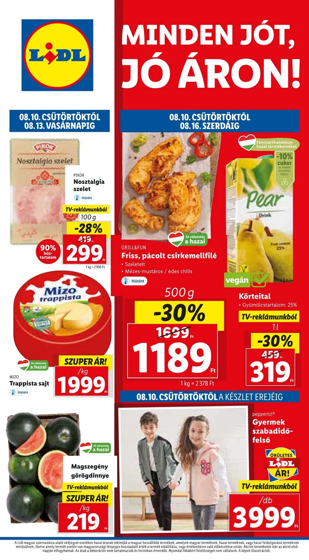 Lidl akciós újság 08.10–08.16