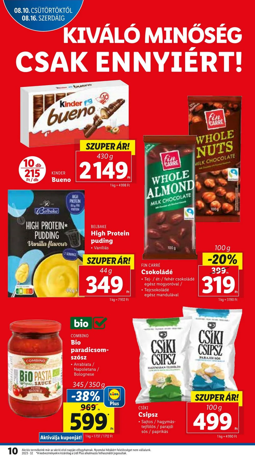 Lidl akciós újság 08.10–08.16 – 10. oldal