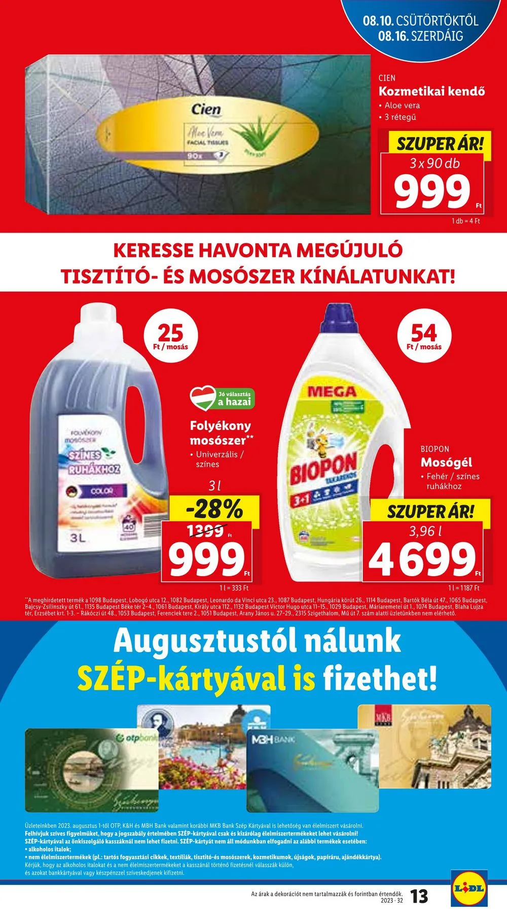 Lidl akciós újság 08.10–08.16 – 13. oldal