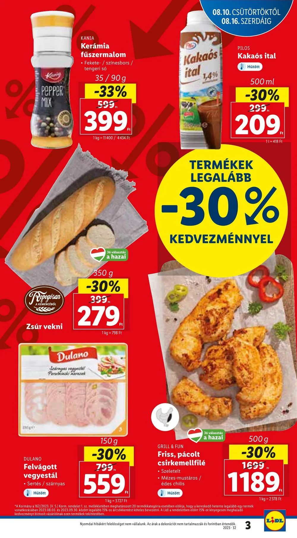 Lidl akciós újság 08.10–08.16 – 3. oldal