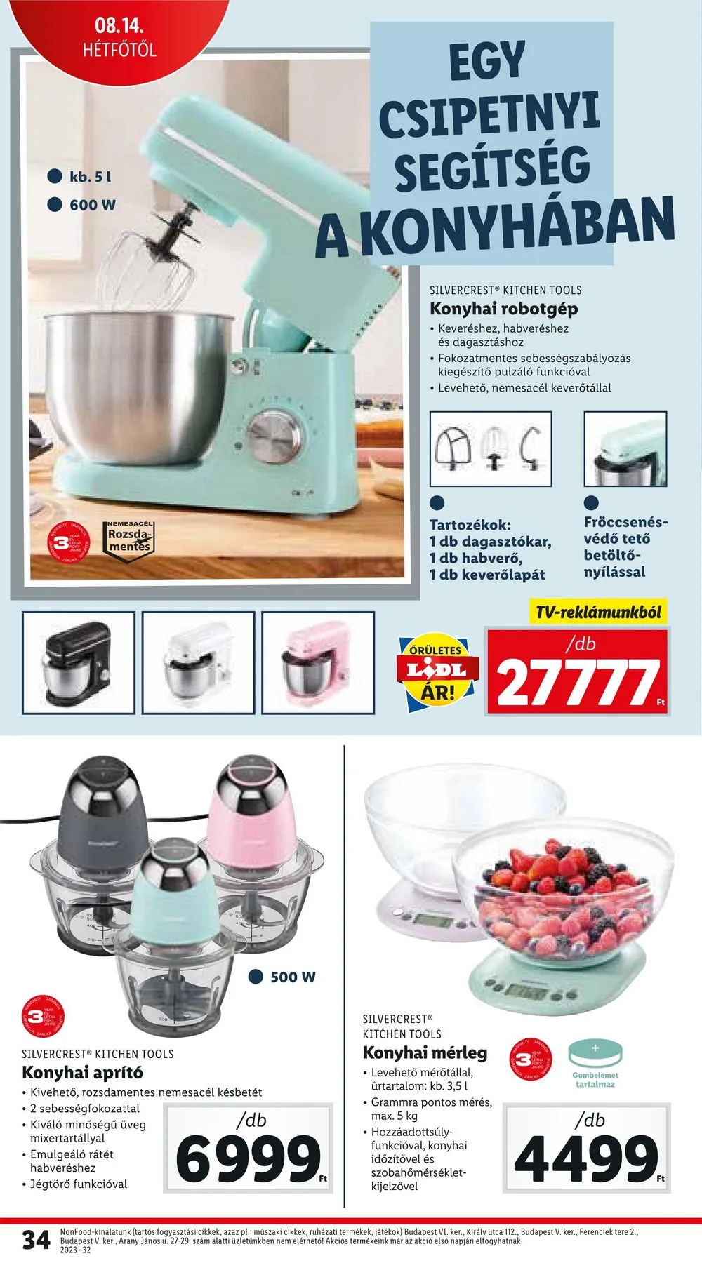 Lidl akciós újság 08.10–08.16 – 34. oldal