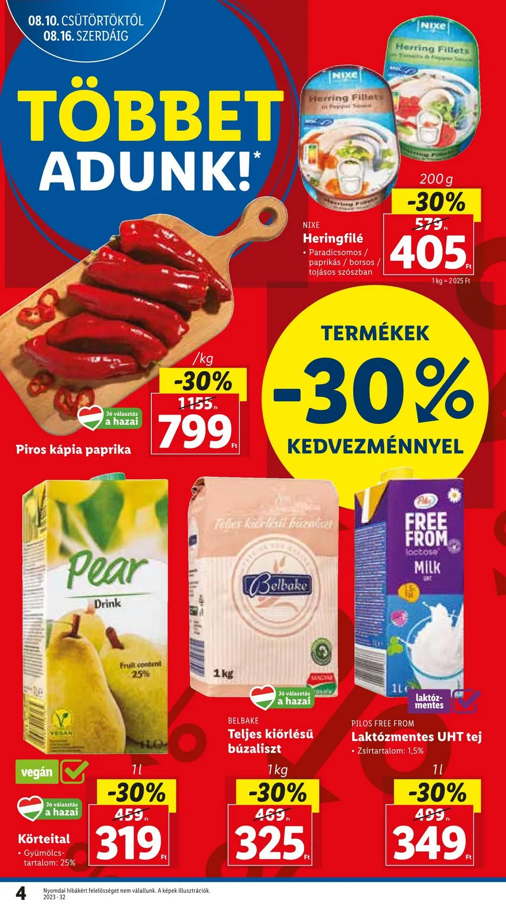 Lidl akciós újság 08.10–08.16 – 4. oldal