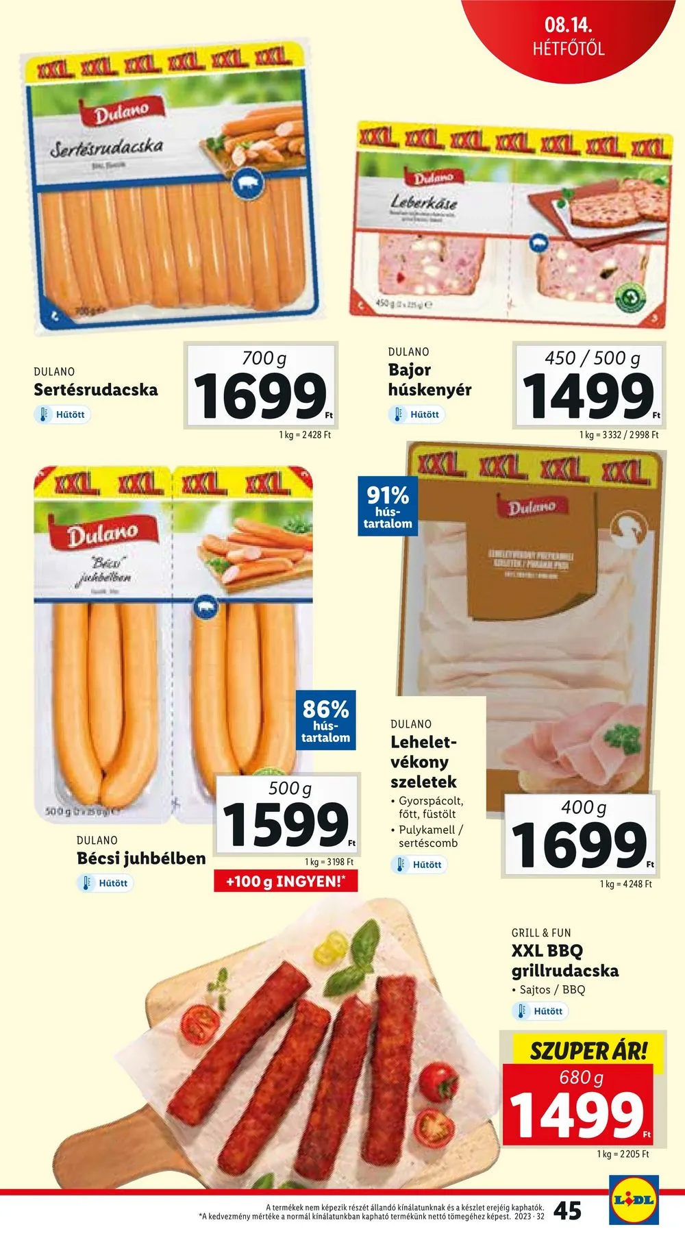 Lidl akciós újság 08.10–08.16 – 45. oldal