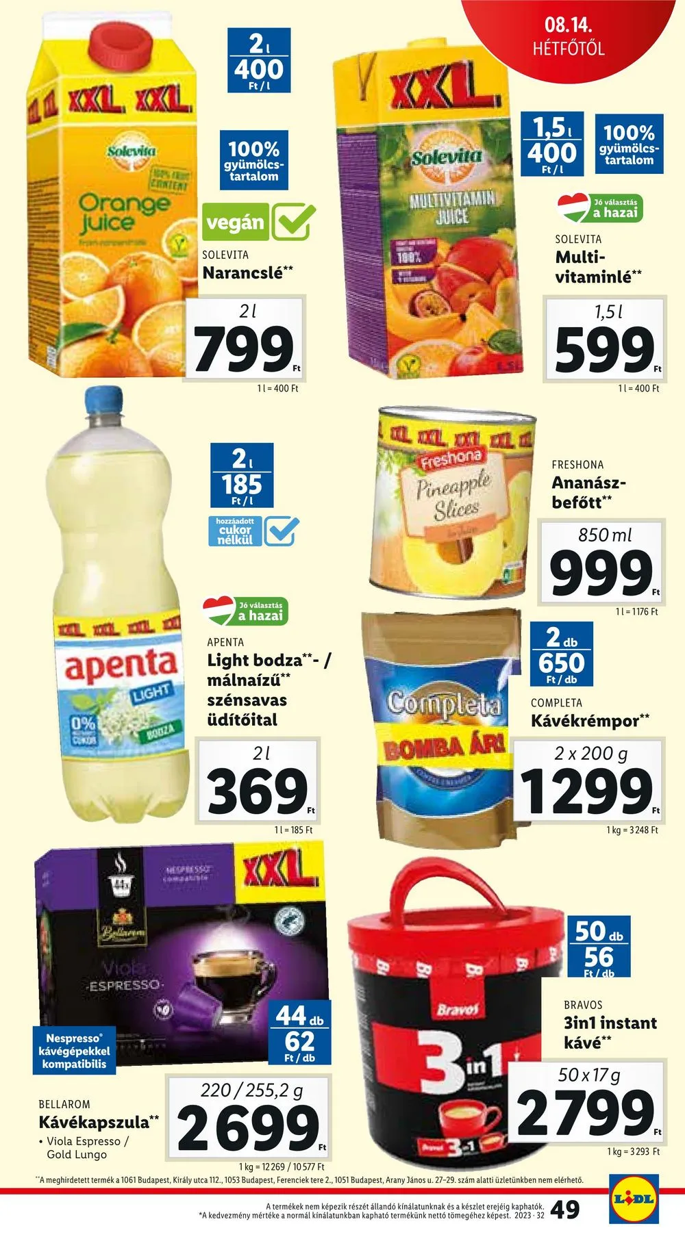 Lidl akciós újság 08.10–08.16 – 49. oldal
