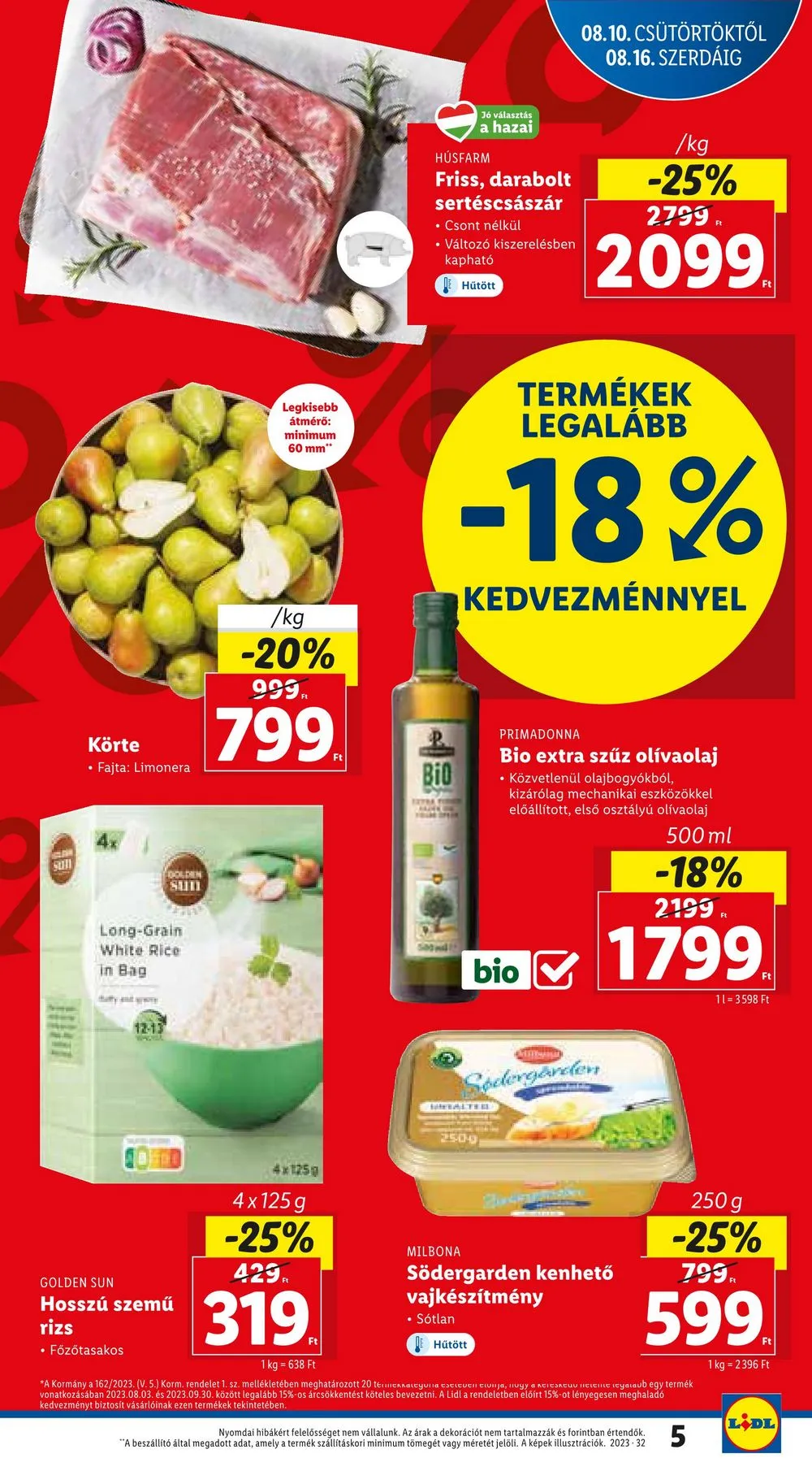 Lidl akciós újság 08.10–08.16 – 5. oldal