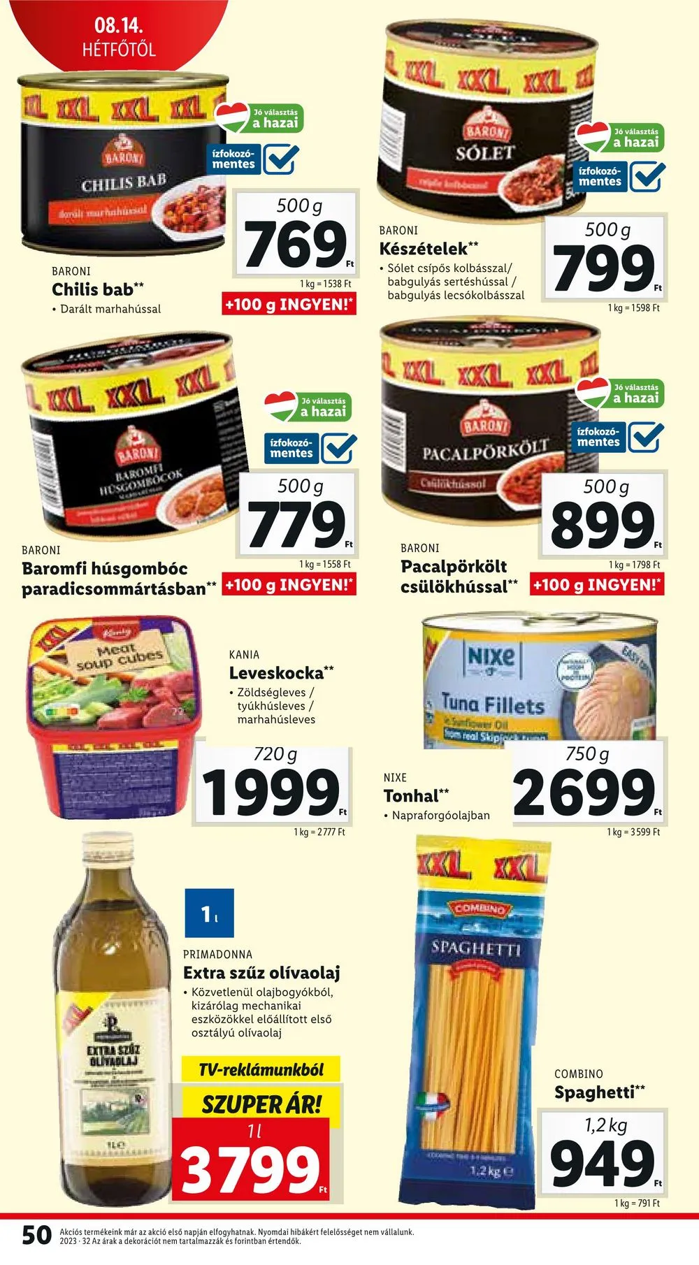 Lidl akciós újság 08.10–08.16 – 50. oldal