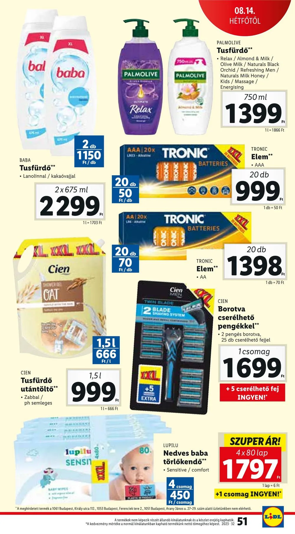 Lidl akciós újság 08.10–08.16 – 51. oldal
