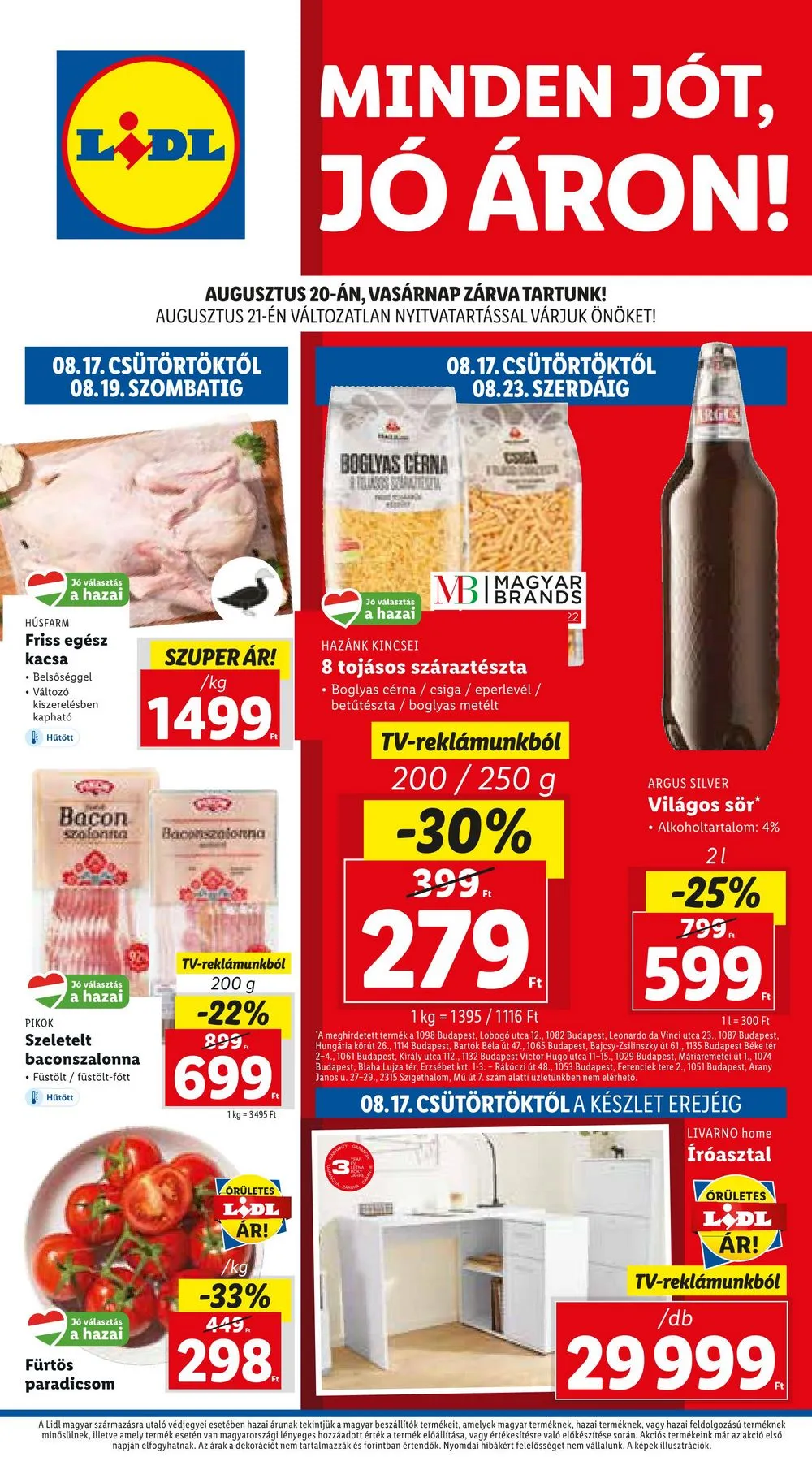 Lidl akciós újság 08.17–08.23