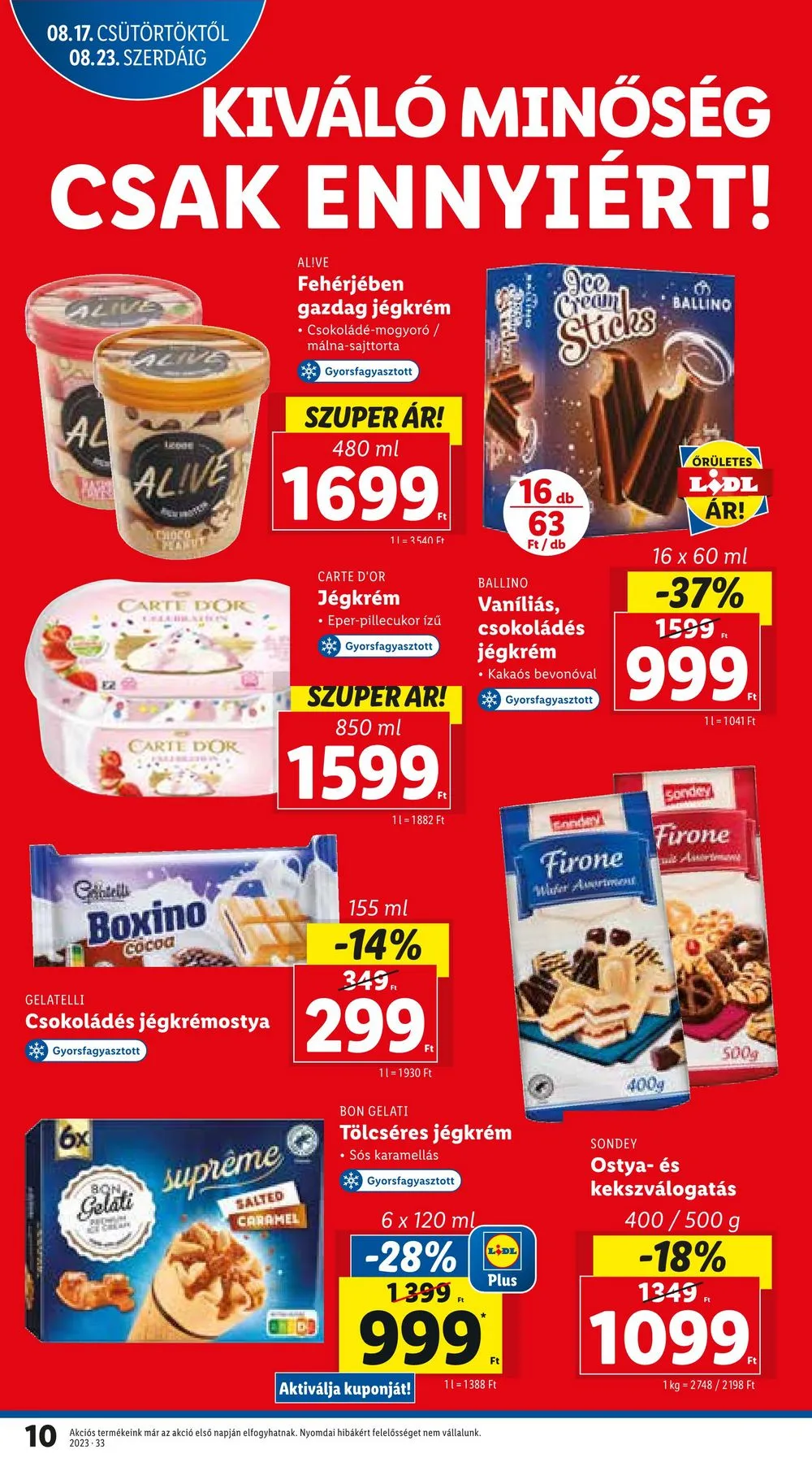 Lidl akciós újság 08.17–08.23 – 10. oldal