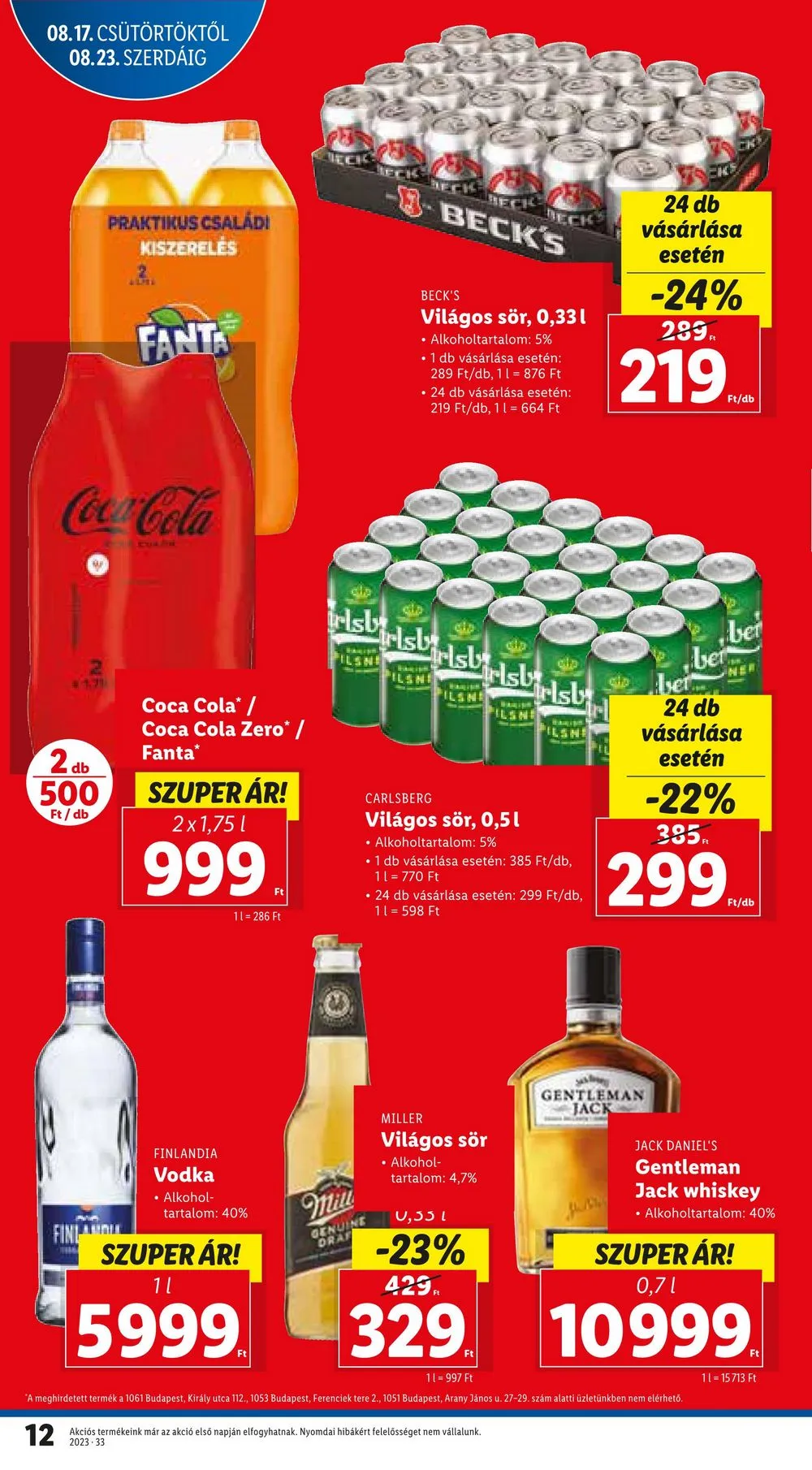Lidl akciós újság 08.17–08.23 – 12. oldal