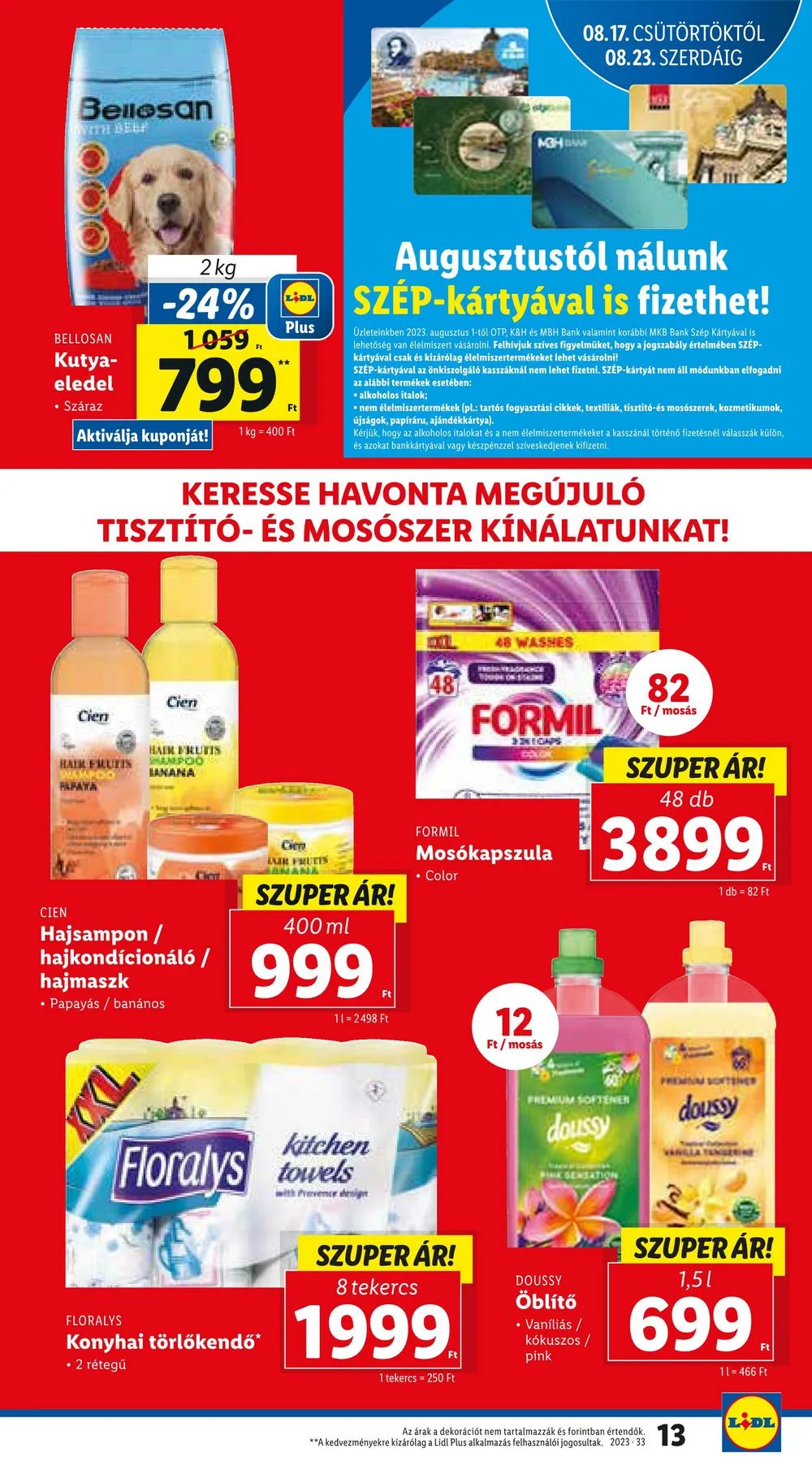 Lidl akciós újság 08.17–08.23 – 13. oldal