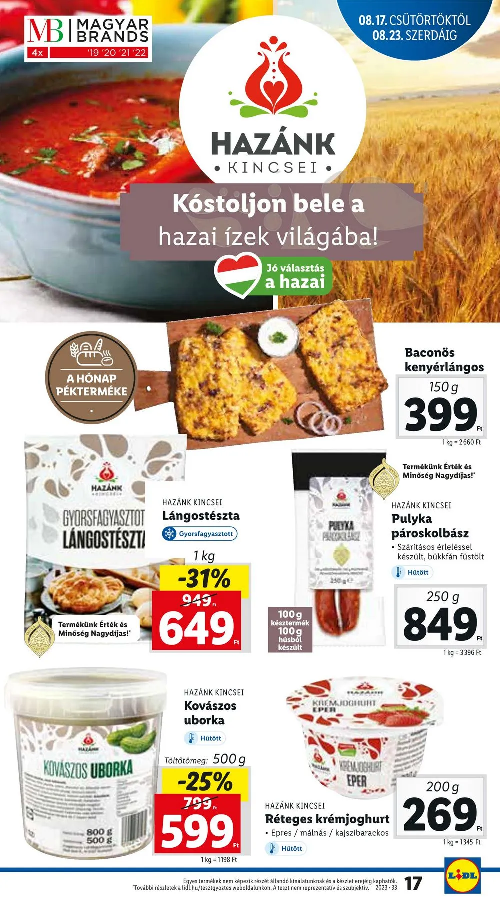Lidl akciós újság 08.17–08.23 – 17. oldal