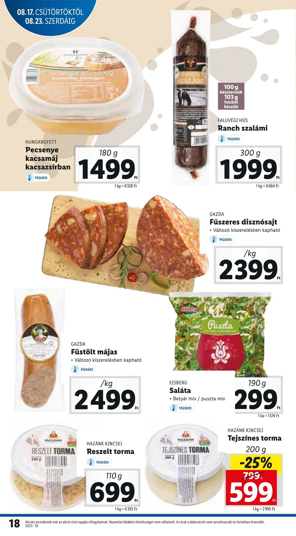 Lidl akciós újság 08.17–08.23 – 18. oldal