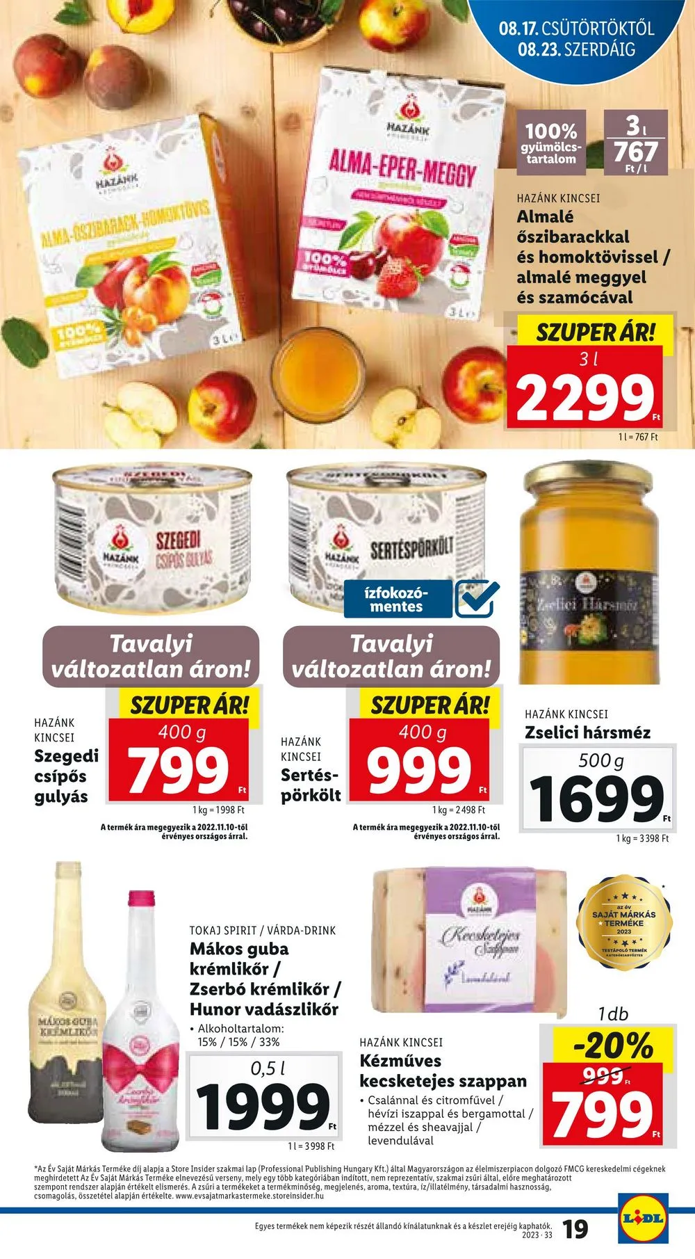 Lidl akciós újság 08.17–08.23 – 19. oldal