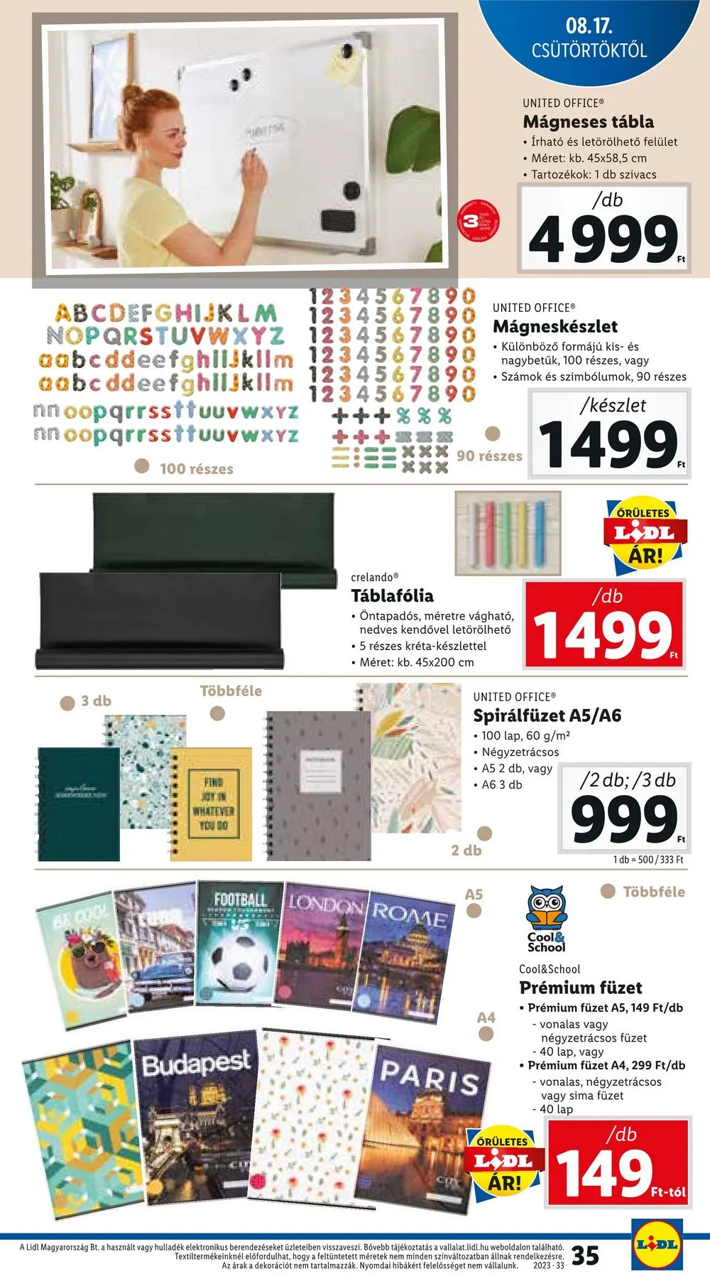 Lidl akciós újság 08.17–08.23 – 35. oldal
