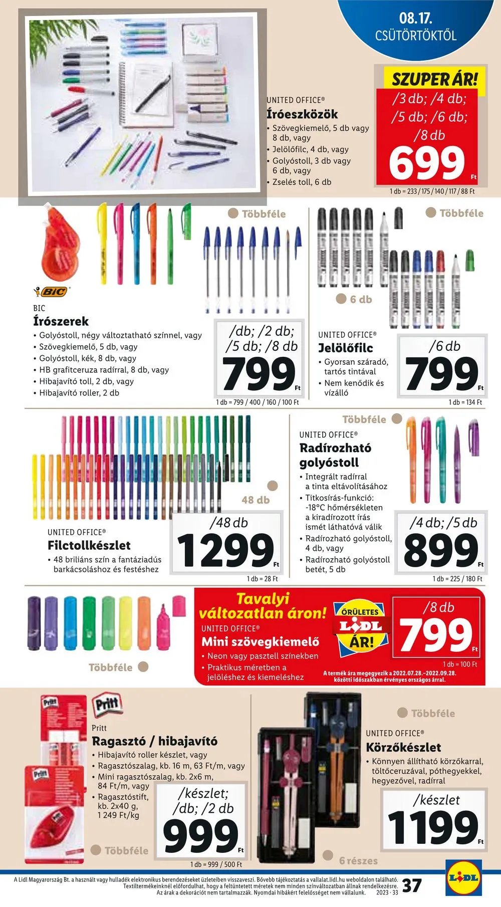 Lidl akciós újság 08.17–08.23 – 37. oldal