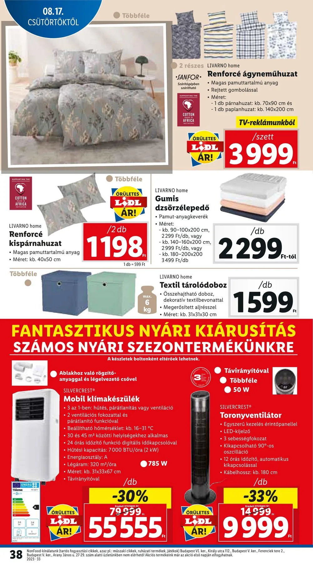 Lidl akciós újság 08.17–08.23 – 38. oldal