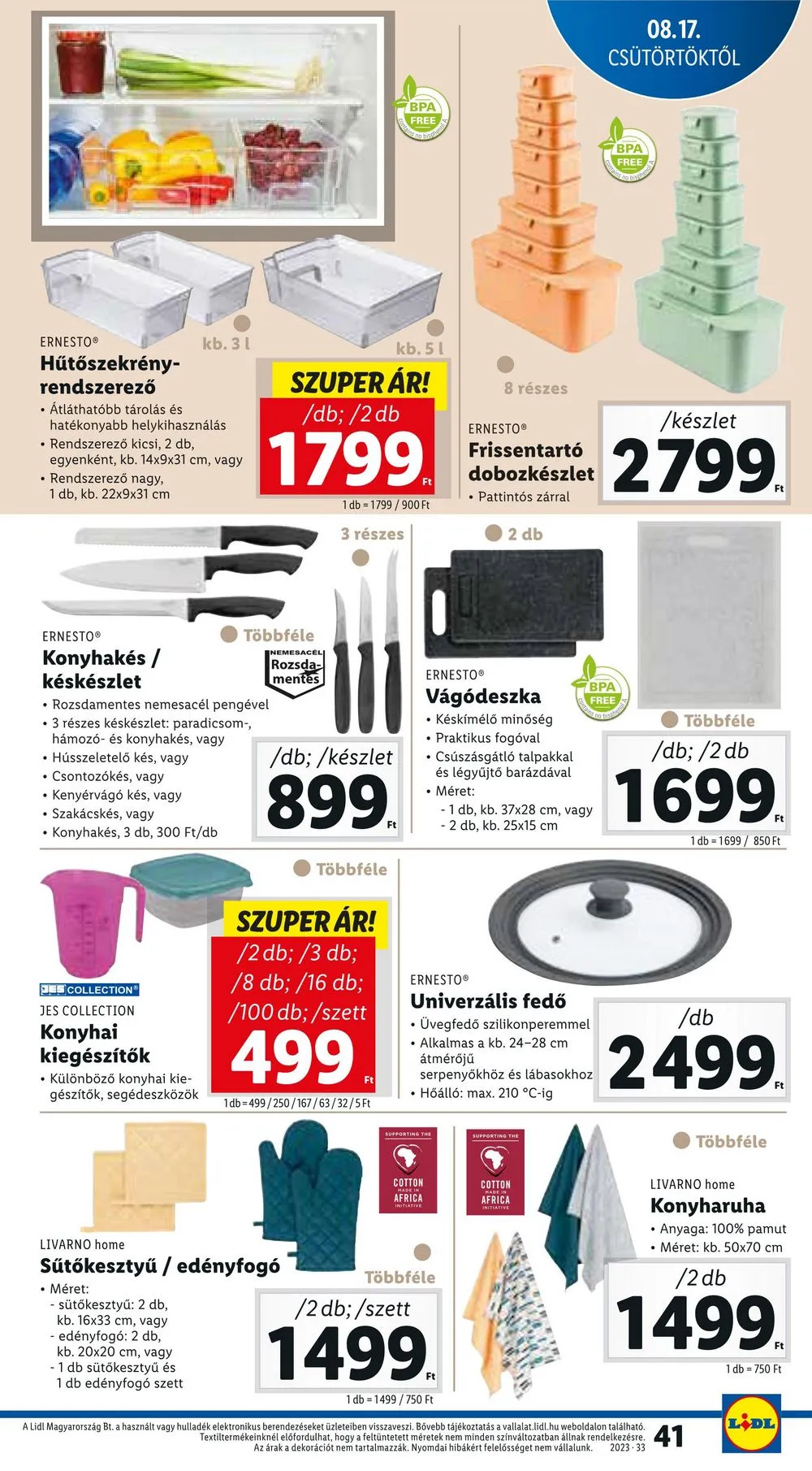Lidl akciós újság 08.17–08.23 – 41. oldal