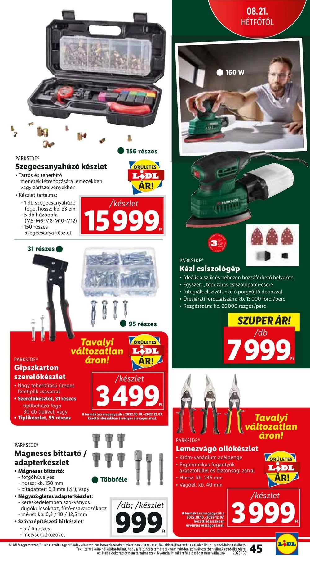 Lidl akciós újság 08.17–08.23 – 45. oldal