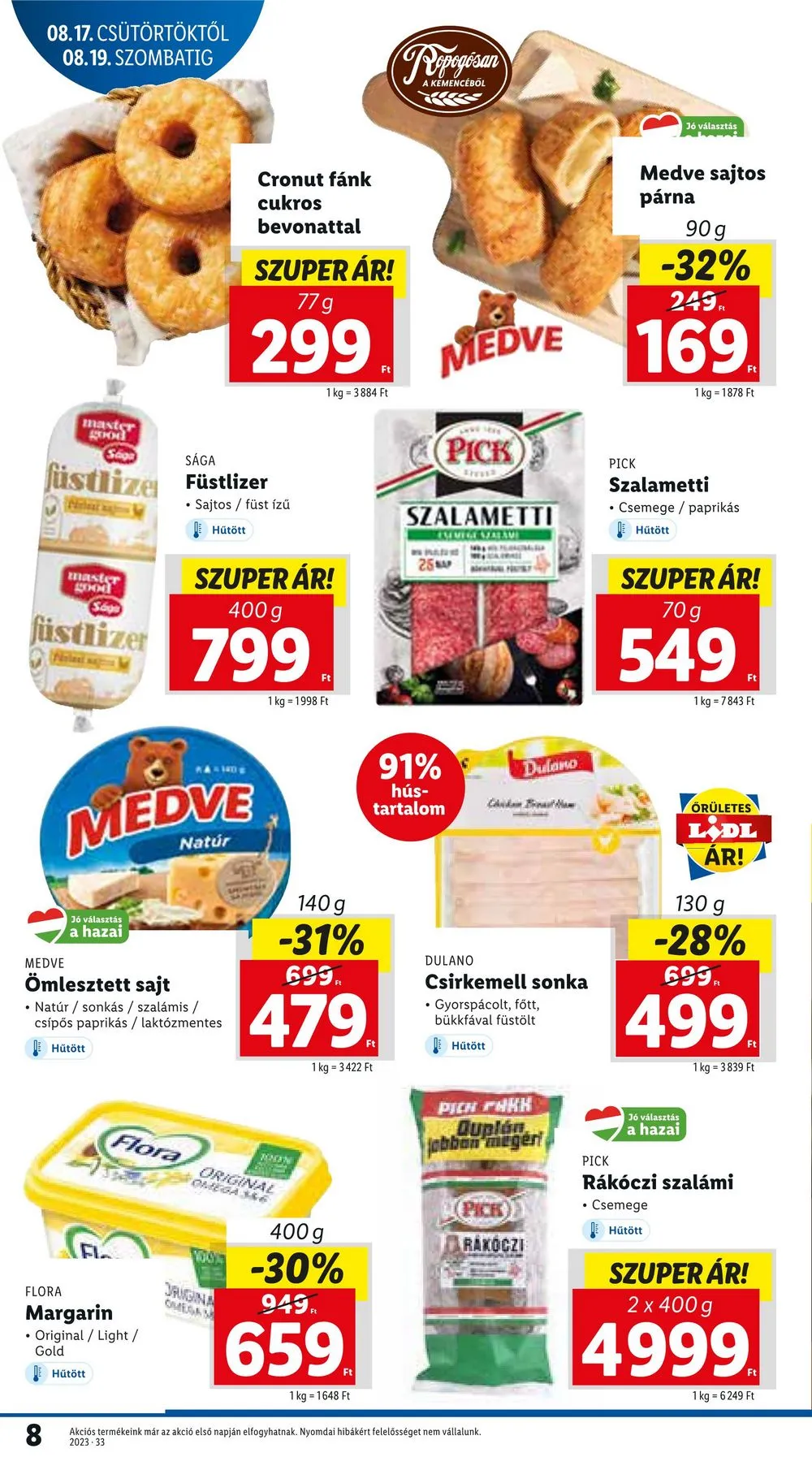 Lidl akciós újság 08.17–08.23 – 8. oldal